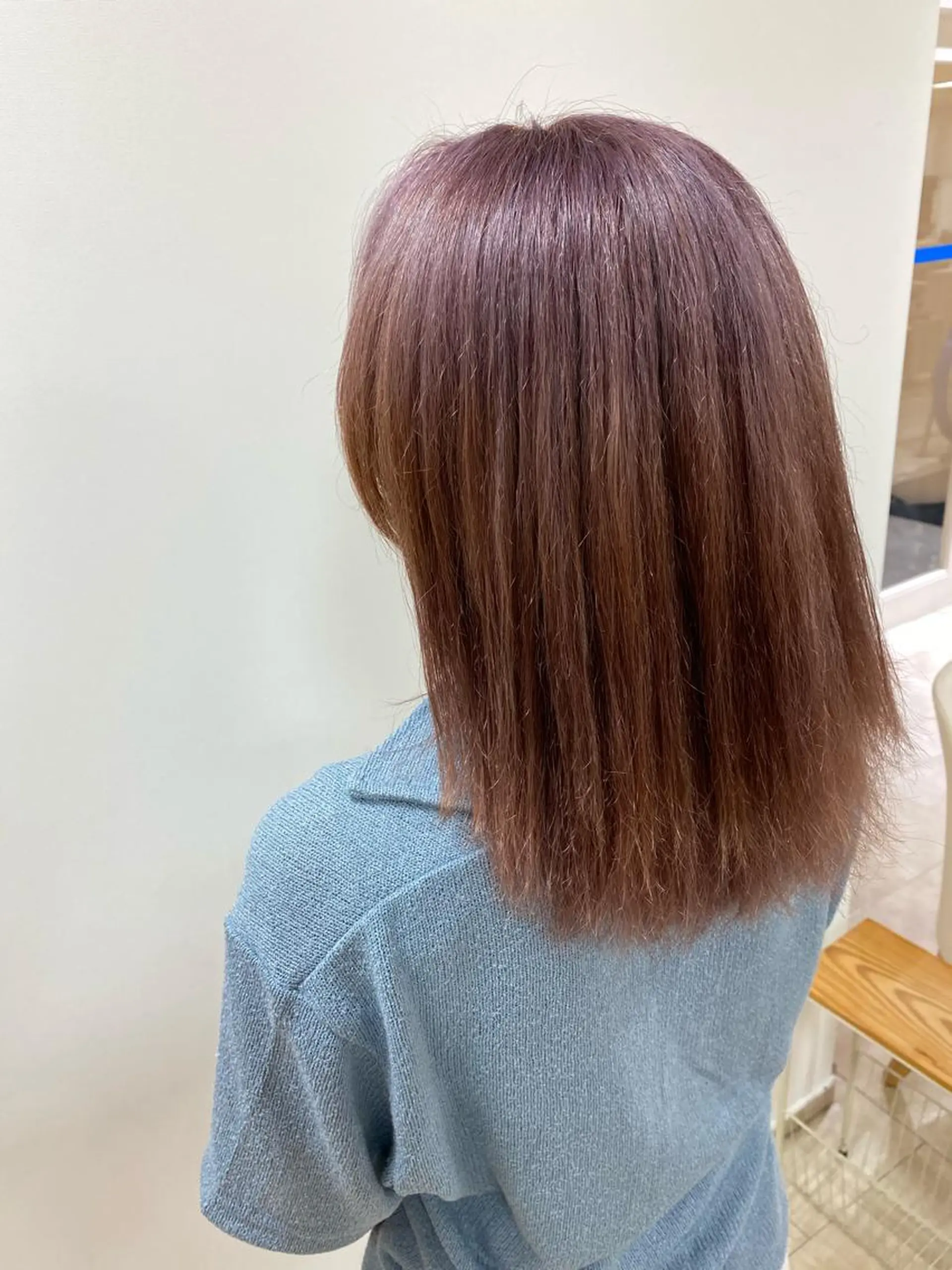 ミディアム カラー ブリーチ ヘアカラー トリートメント ヘアセット ハイトーン/ウルフ /レイヤー/坂野幸伸のヘアスタイル