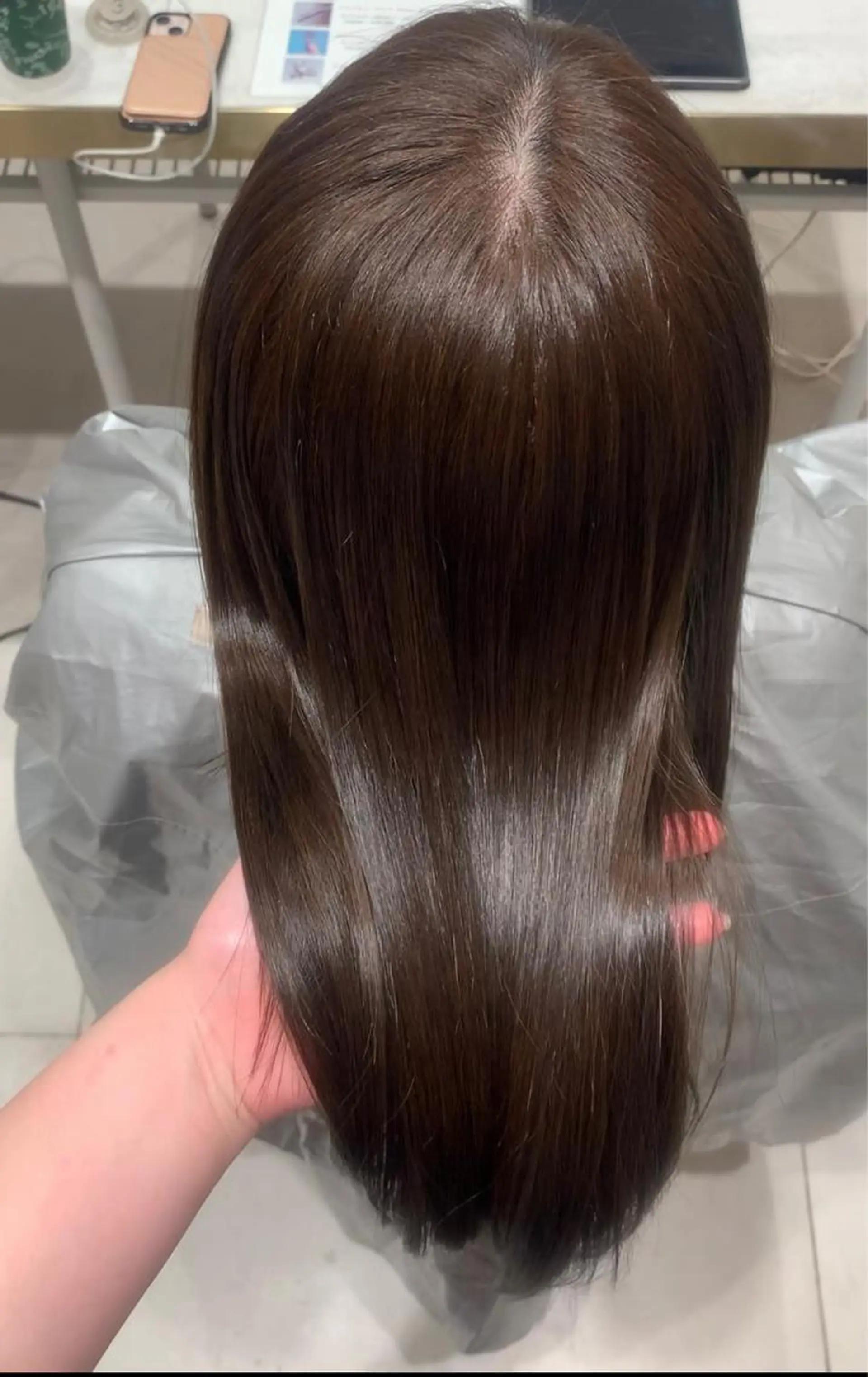 セミロング カラー ヘアアレンジ ヘアカラー トリートメント 内田 志乃のヘアスタイル