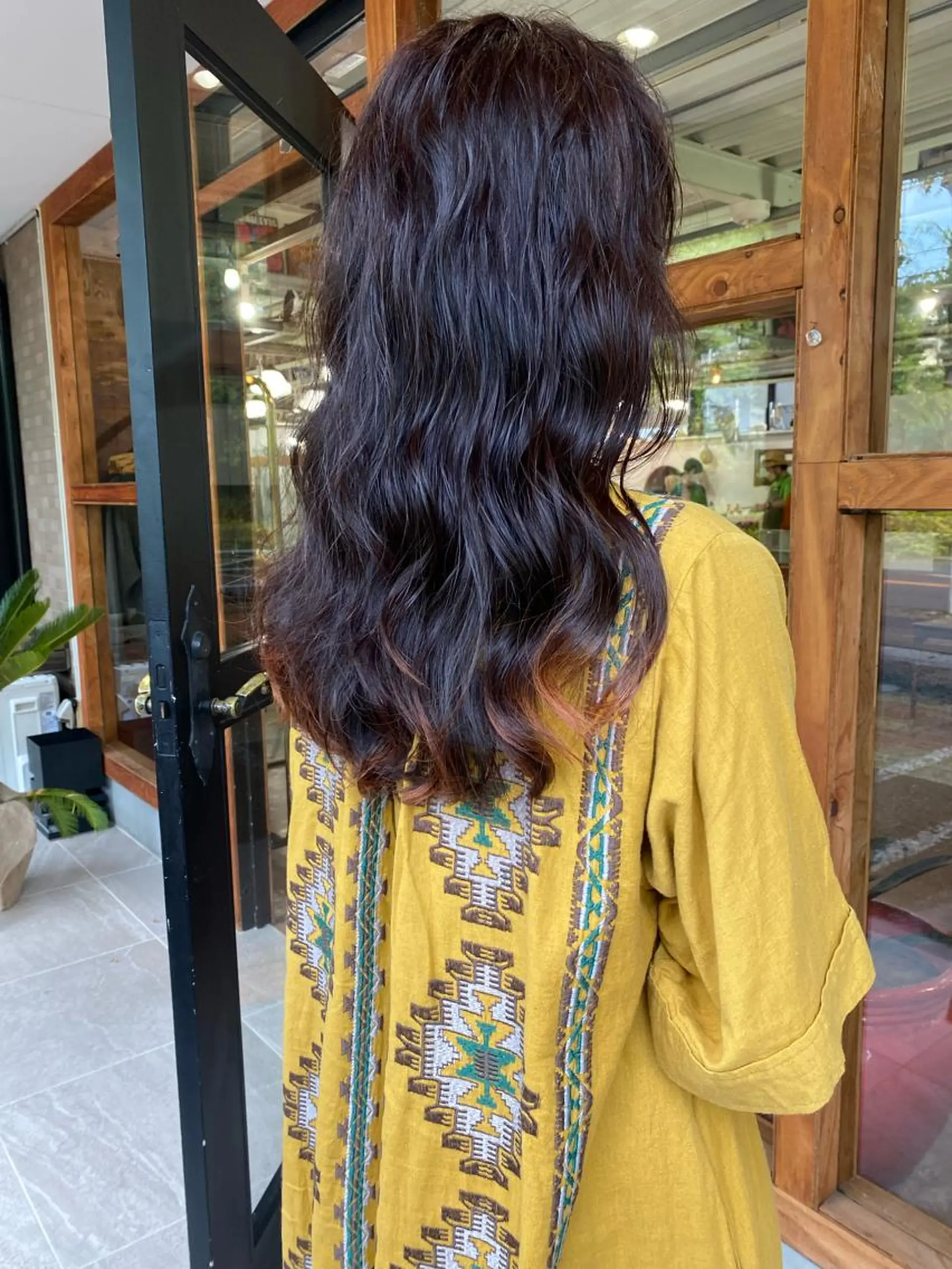 ロング パーマ ニュアンスパーマ カット パーマ なぎ🌿.∘[ボブ, ニュアンスカラー]のヘアスタイル