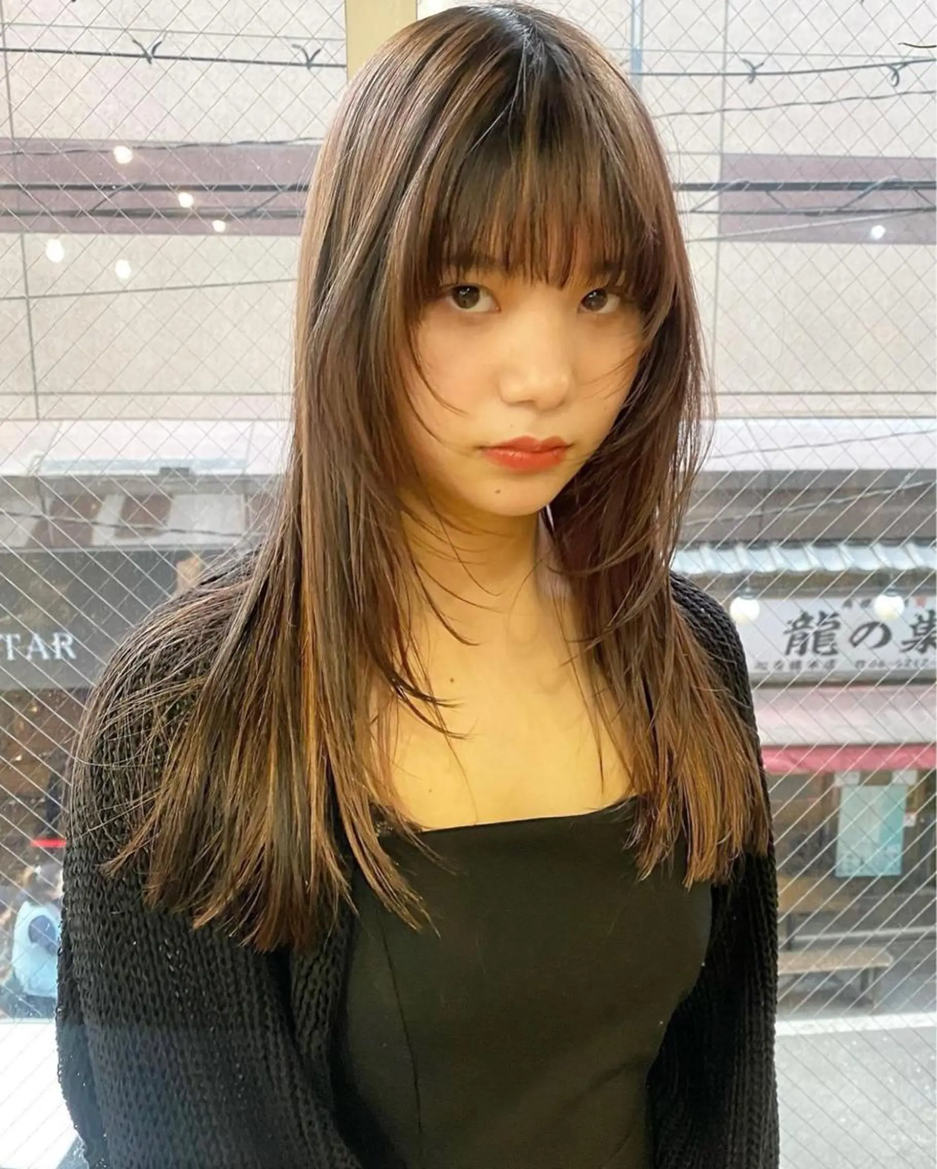 セミロング カラー レイヤーカット 撮影モデル募集 🦋soemikaのヘアスタイル