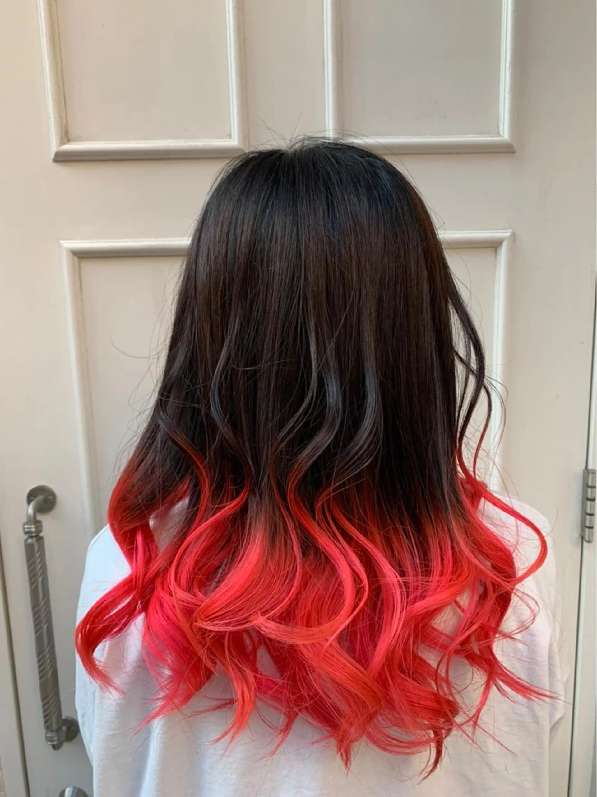 セミロング カラー レッドカラー 🫟Blanco🫟 Color&Careのヘアスタイル