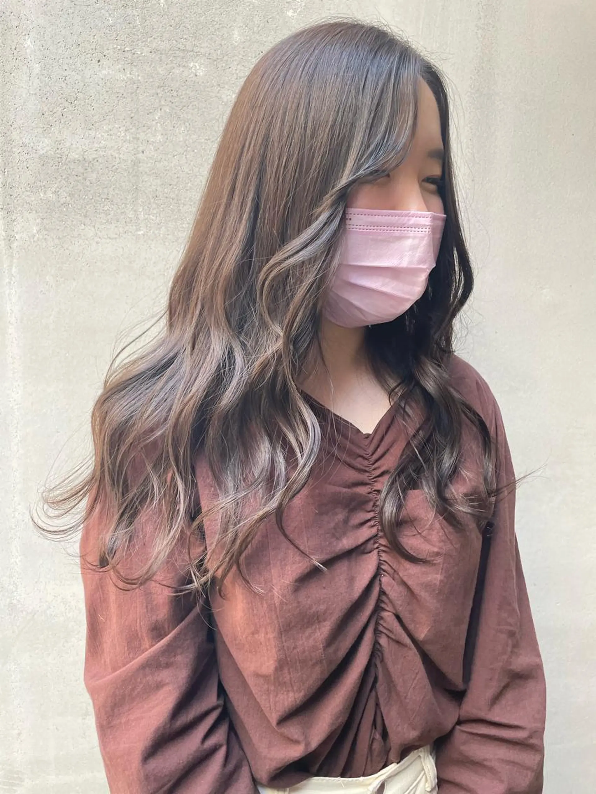 ロング カラー 京都美容師 塩のヘアスタイル