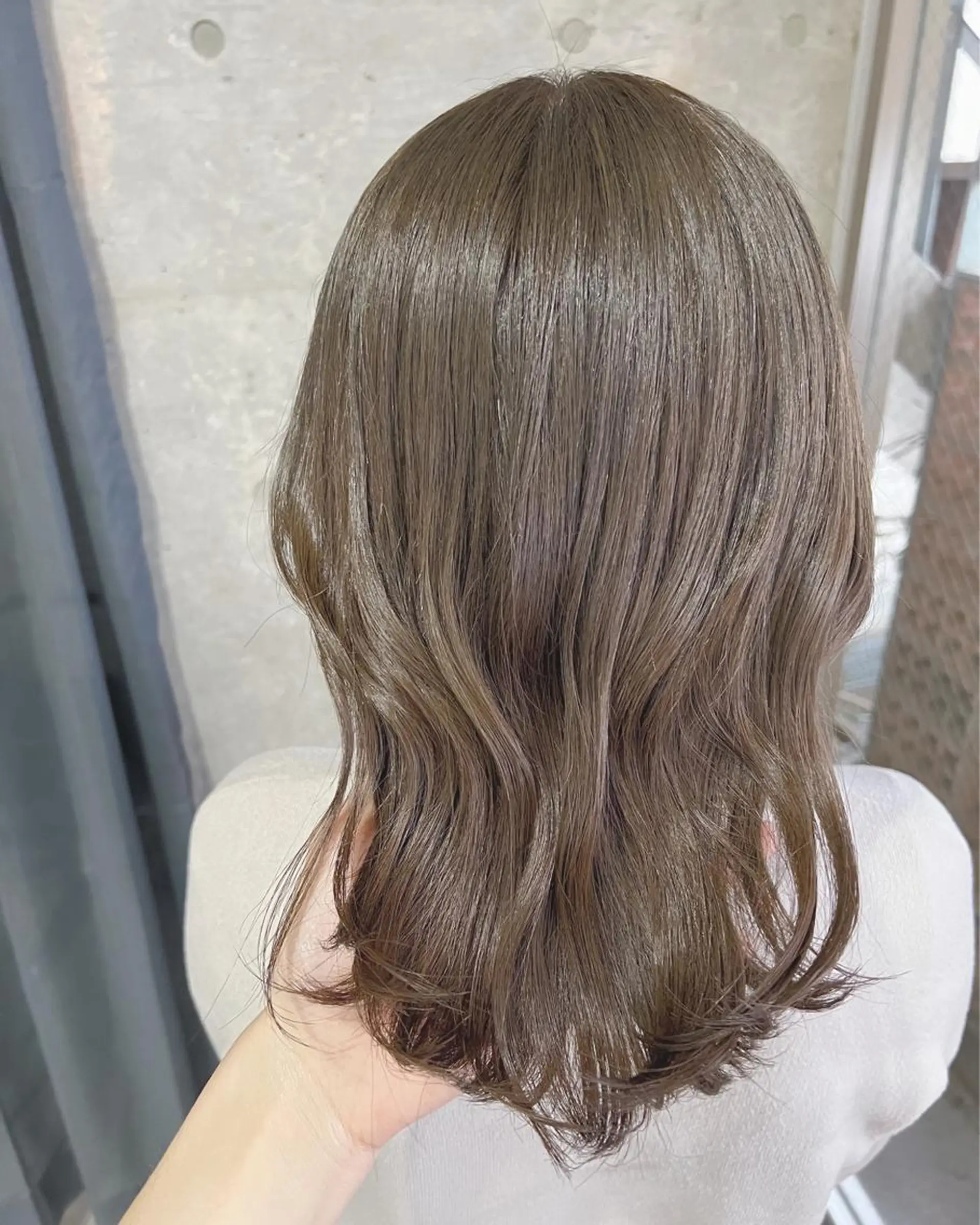 ミディアム カラー ボブパーマコテ巻き風 パーマNo1深江秀平のヘアスタイル