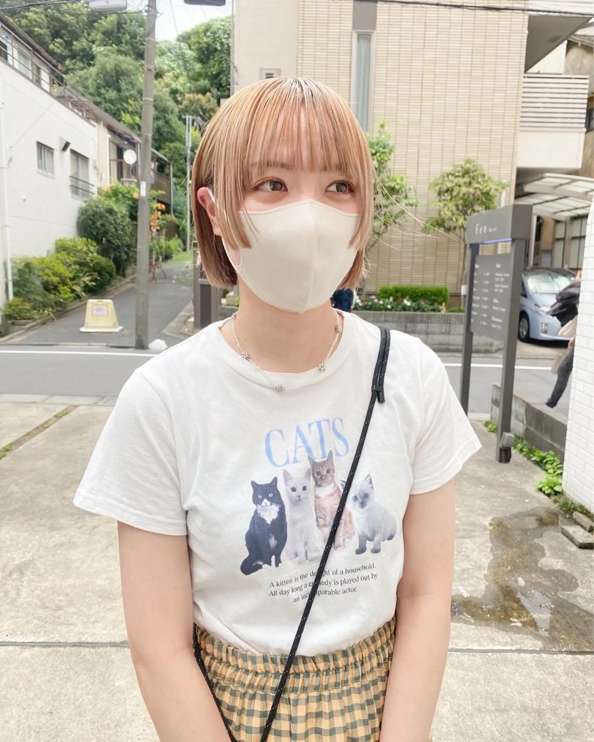 ショート カラー ボブ 顔周りカット ボブ/ミニボブ 透明感カラーkadoのヘアスタイル