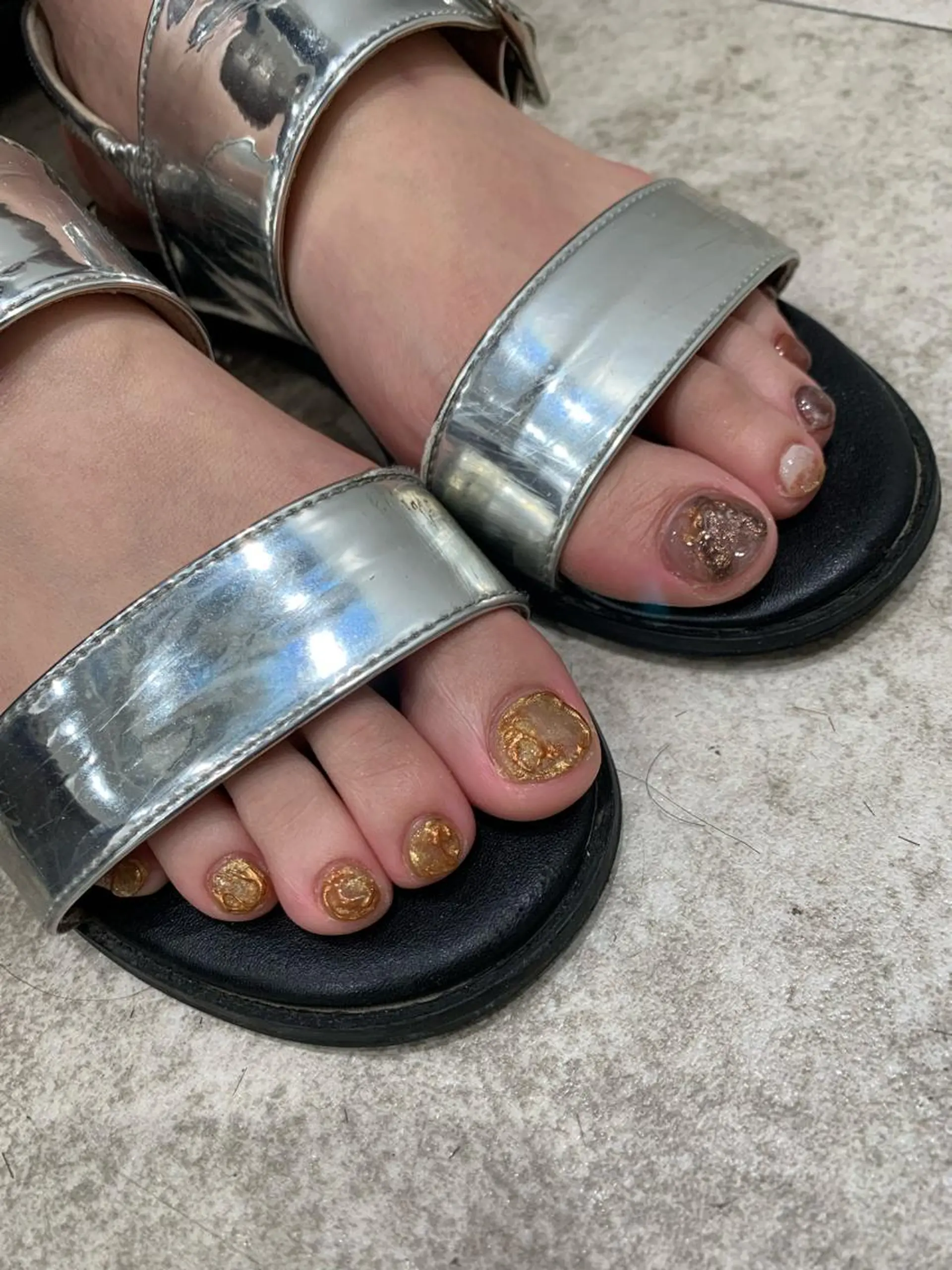 ネイル フットネイル 【韓国ヘア・ネイル】 HINATA🍒のネイルデザイン