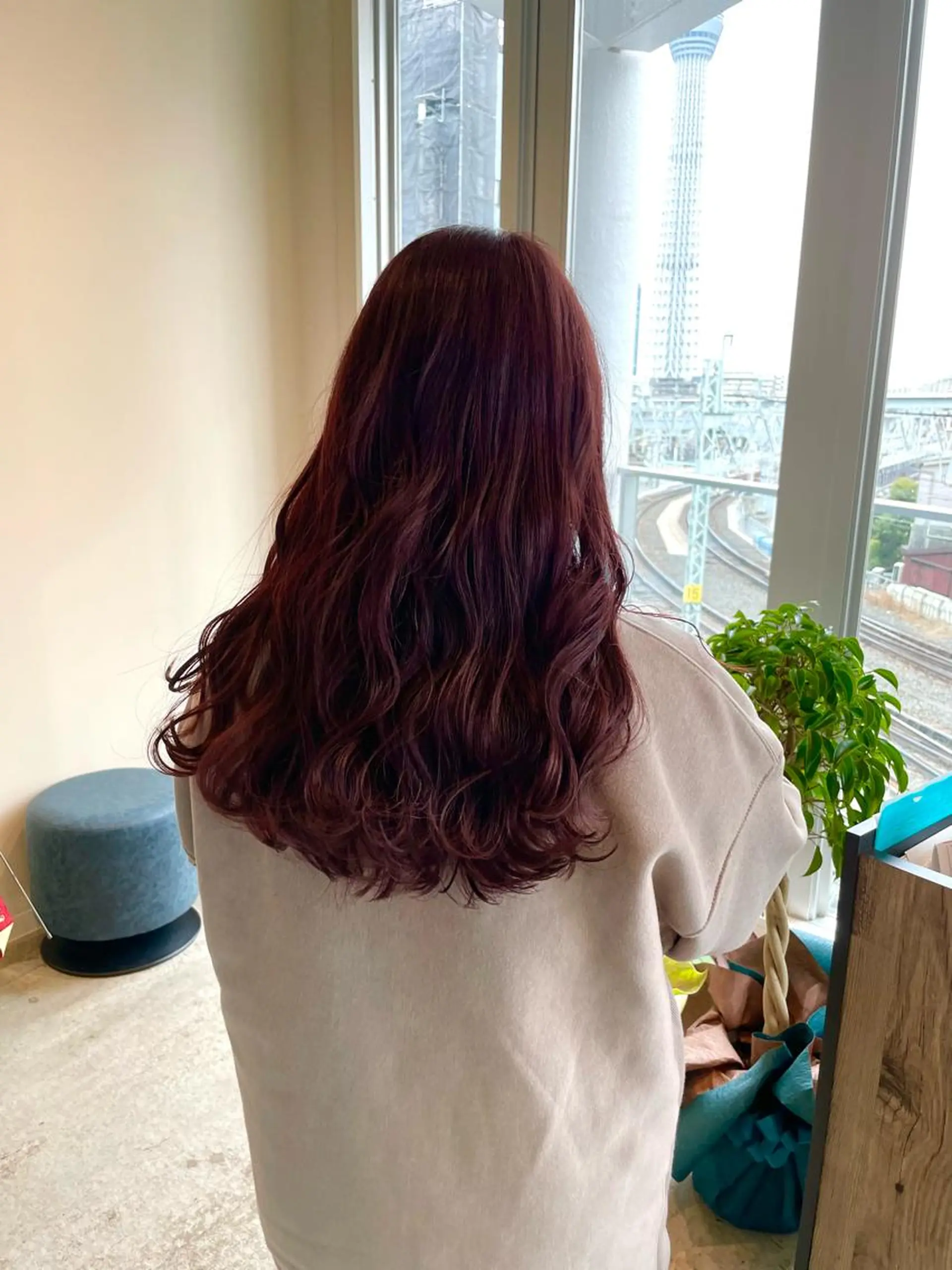 セミロング カラー ヘアカラー トリートメント ✨髪質改善/ハイトー ン/艶髪高山のヘアスタイル