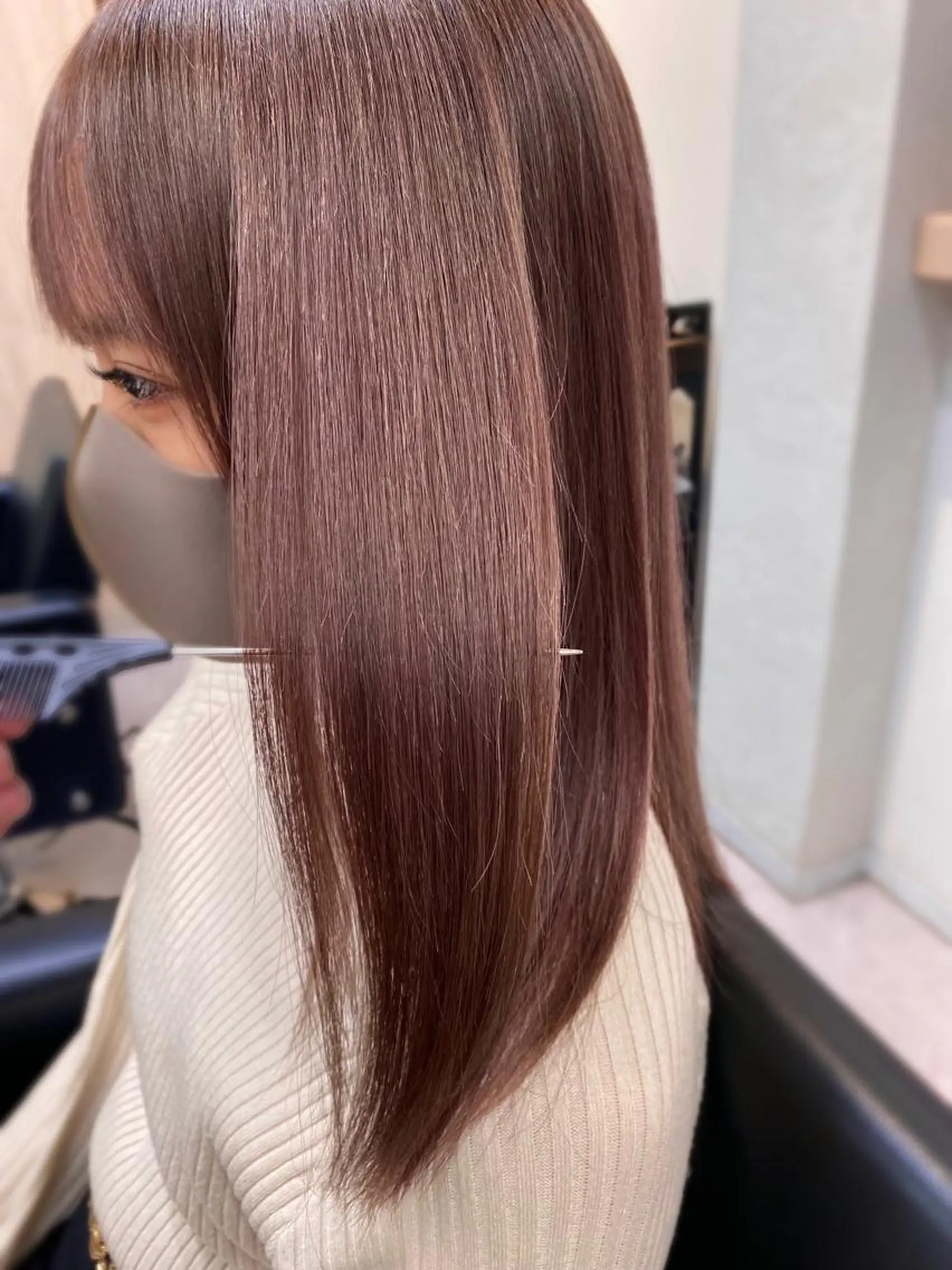 セミロング カラー ヘアカラー トリートメント 🪞個室サロン/韓国 艶髪/keito🪞のヘアスタイル