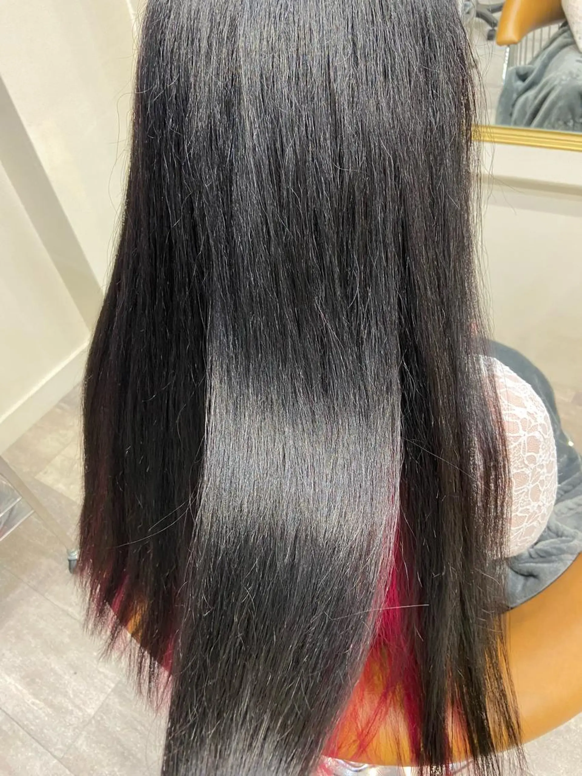 ロング 髪質改善 トリートメント ワタナベ リリコのヘアスタイル