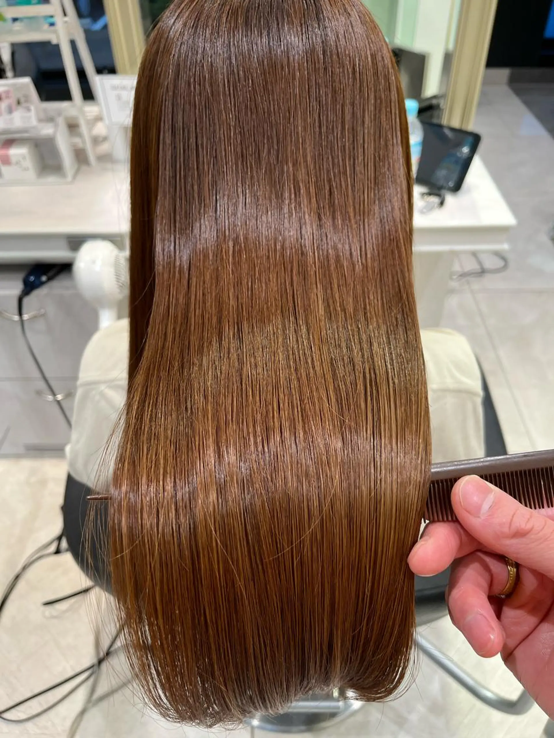 セミロング カラー 髪質改善 トリートメント カット 縮毛矯正 🥇メンズ特化 伊東輝のヘアスタイル