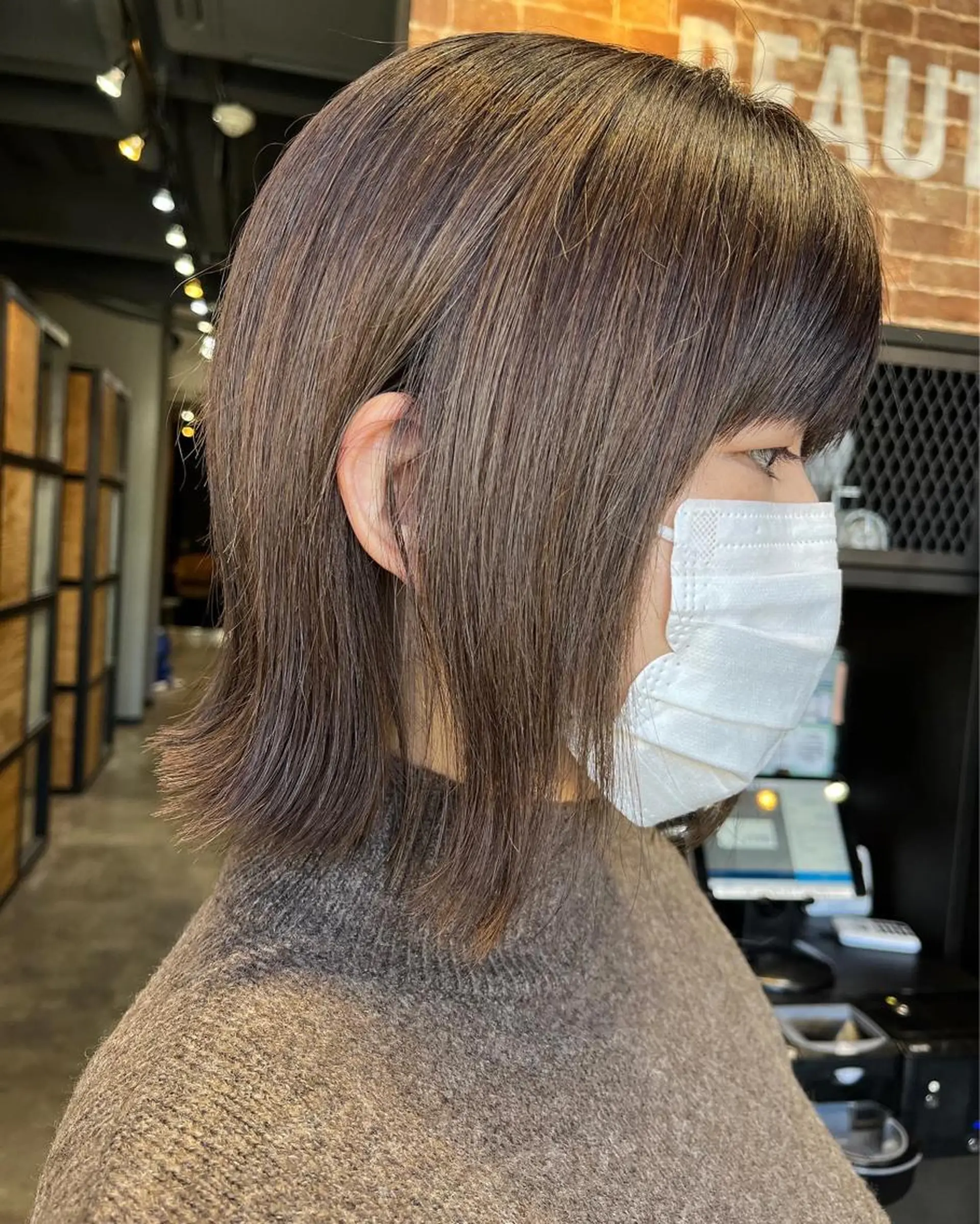 セミロング カラー パーマ ヘアアレンジ メンズ キッズ ネイル マツエク・マツパ アイブロウ メンズブリーチ メンズハイライト メンズインナーカラー メンズ韓国風 ブリーチ カット 久木原 ゆりのヘアスタイル