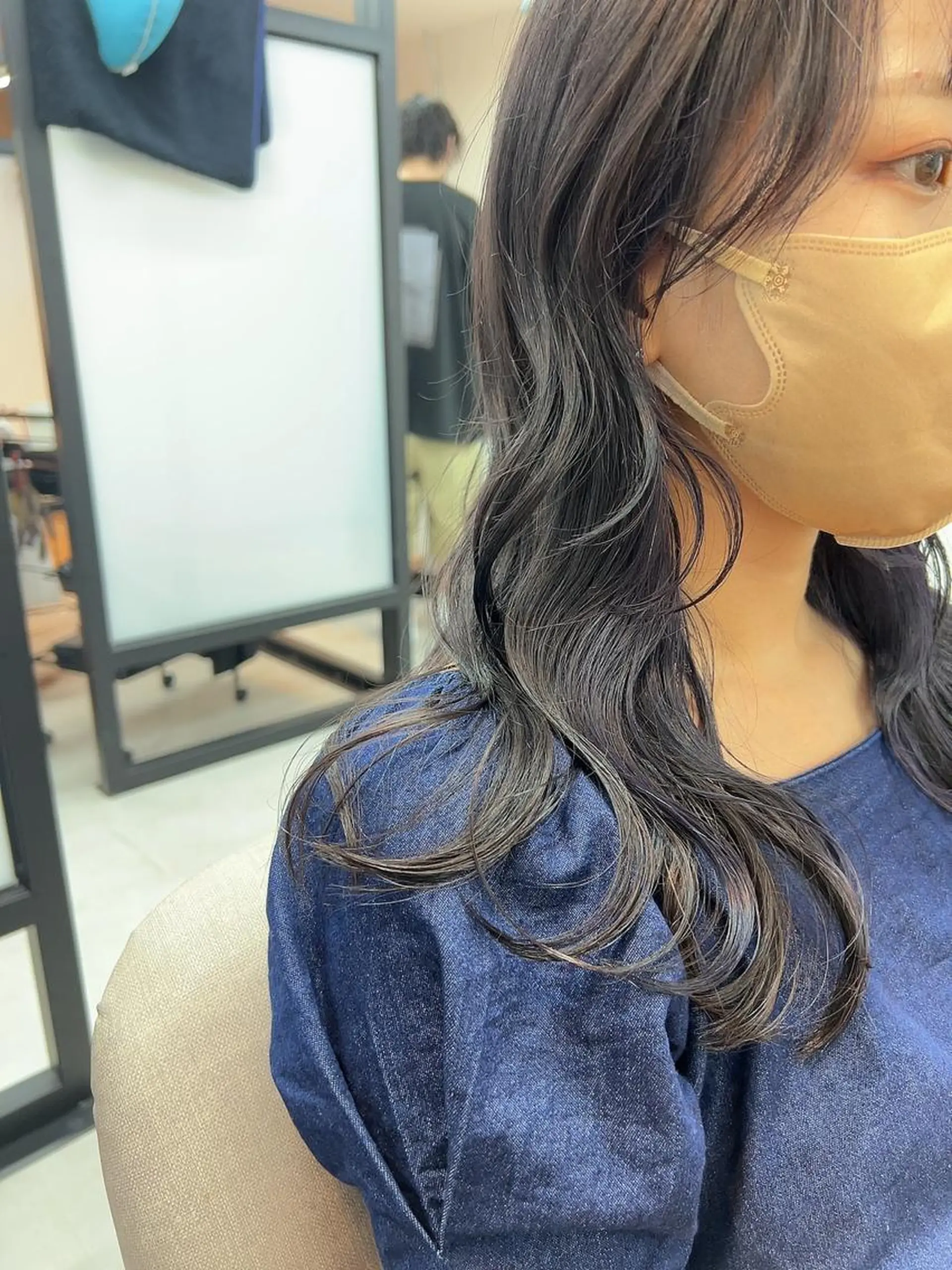 ロング カット ヘアカラー トリートメント 透明感/ツヤ髪/ さら艶/前田祥汰のヘアスタイル