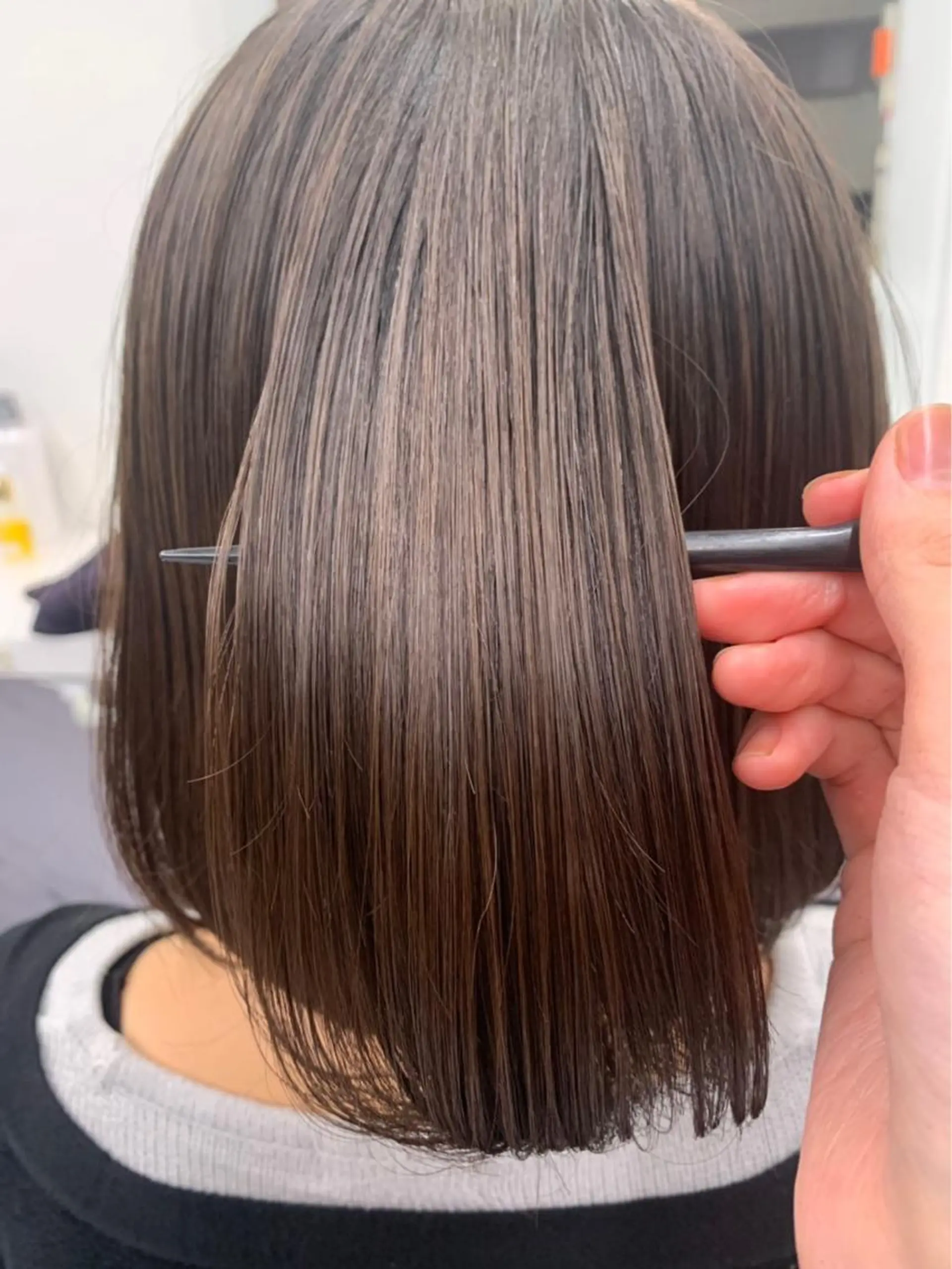 ミディアム カラー 髪質改善 トリートメント 酸熱トリートメント 💞あざと可愛い💞 児玉大地のヘアスタイル