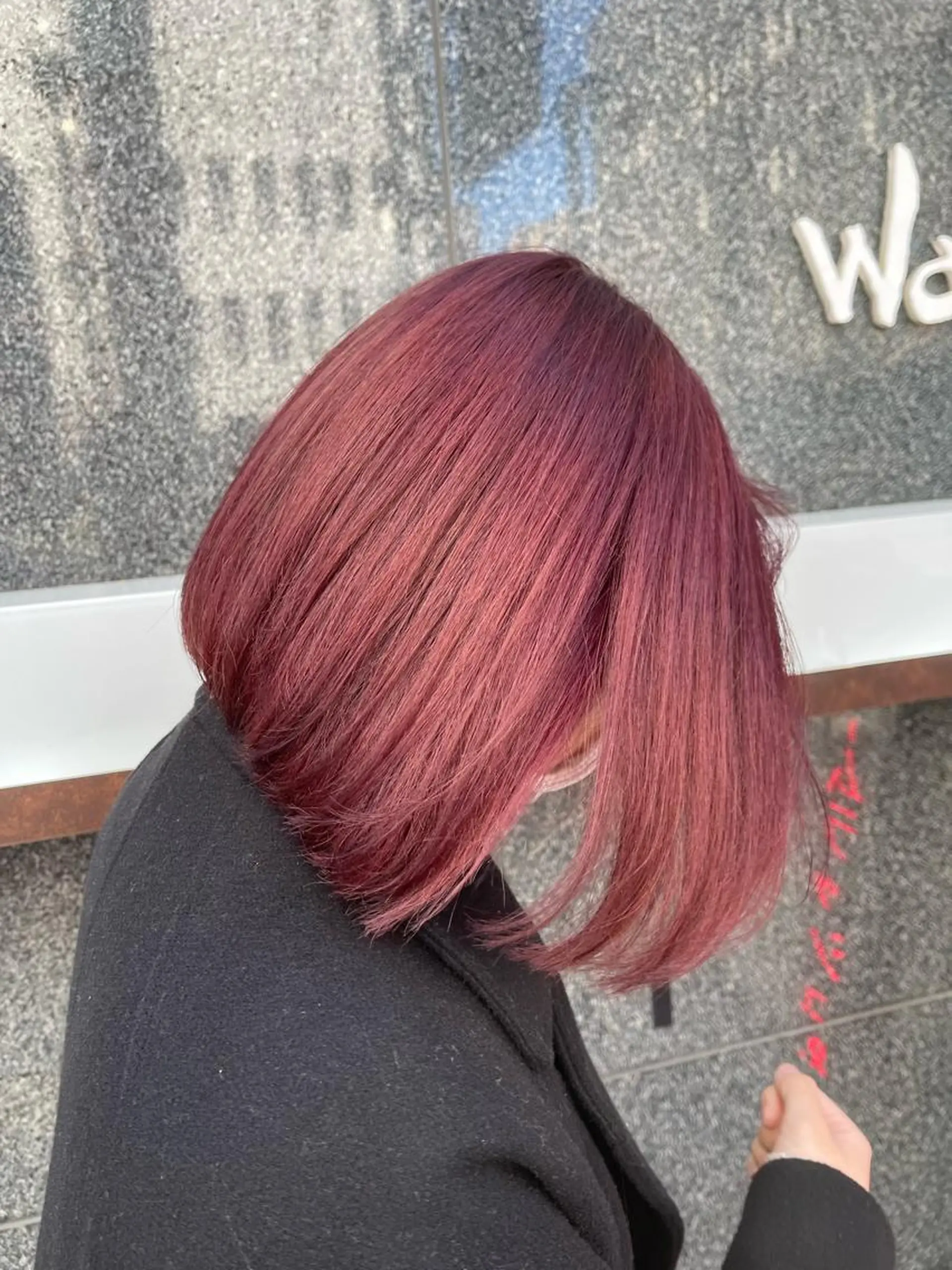 ミディアム カラー ブラウンカラー ルビー 韓国/インナーカラー 🍑YUI🍑のヘアスタイル