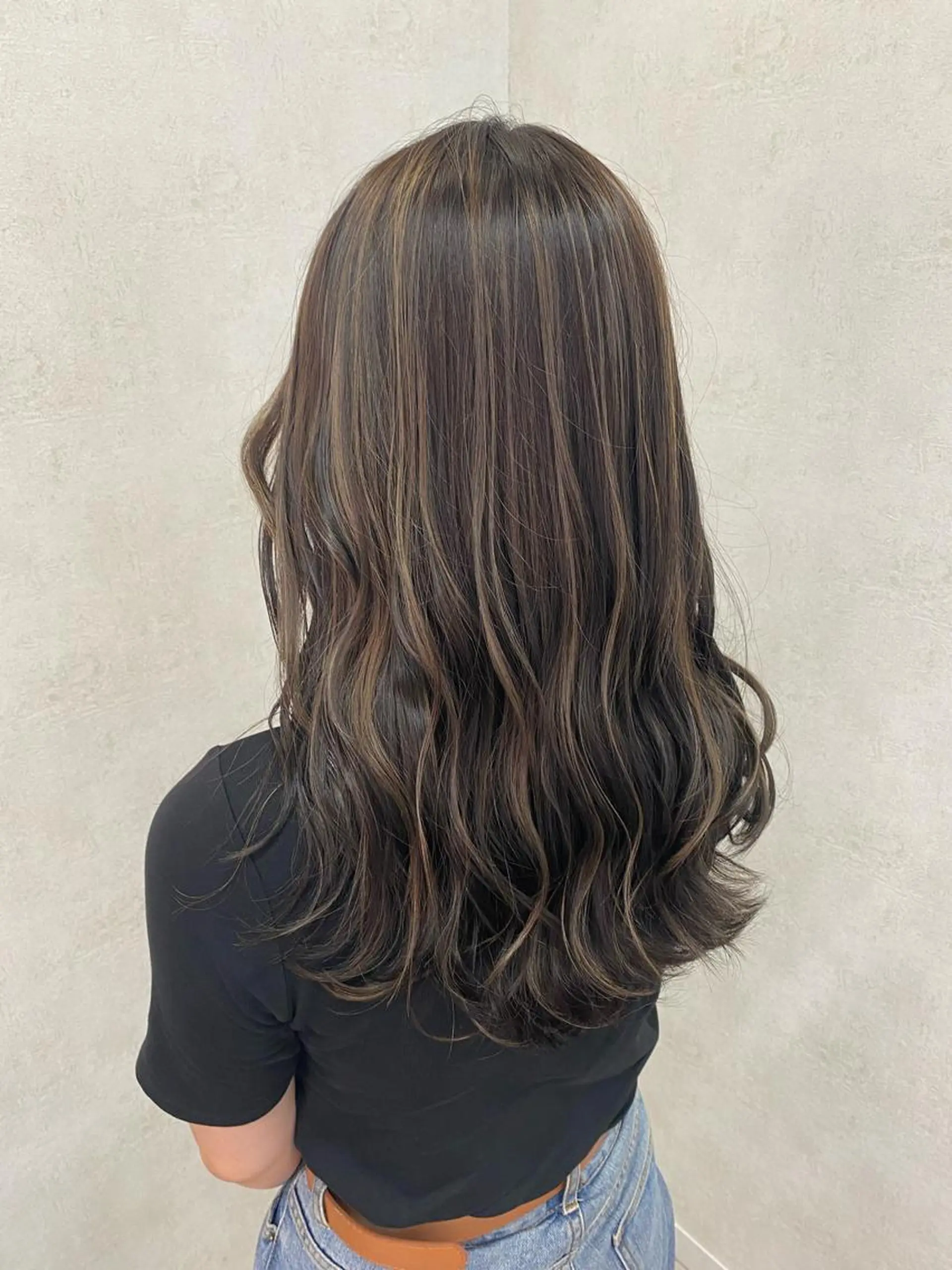 ロング ハイライト メンズ縮毛矯正 ニュアンスパーマのヘアスタイル