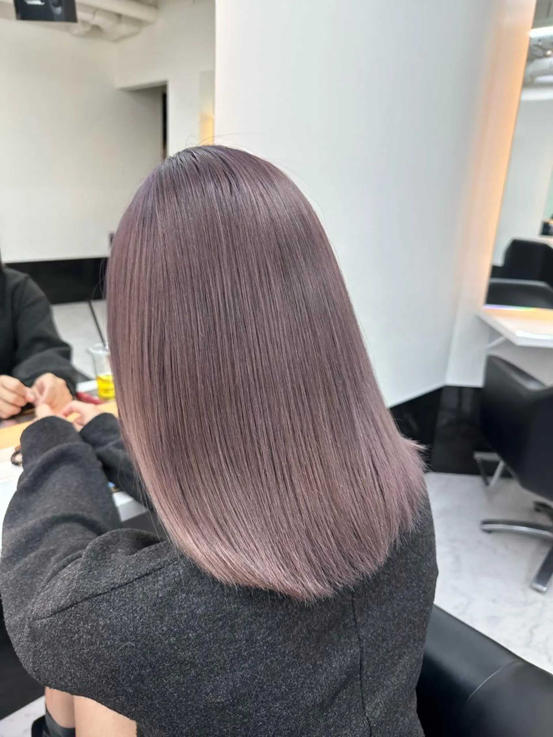 ミディアム カラー カット ヘアカラー トリートメント 𝐑𝐲𝐮𝐤𝐢 【店長】ALEAPのヘアスタイル