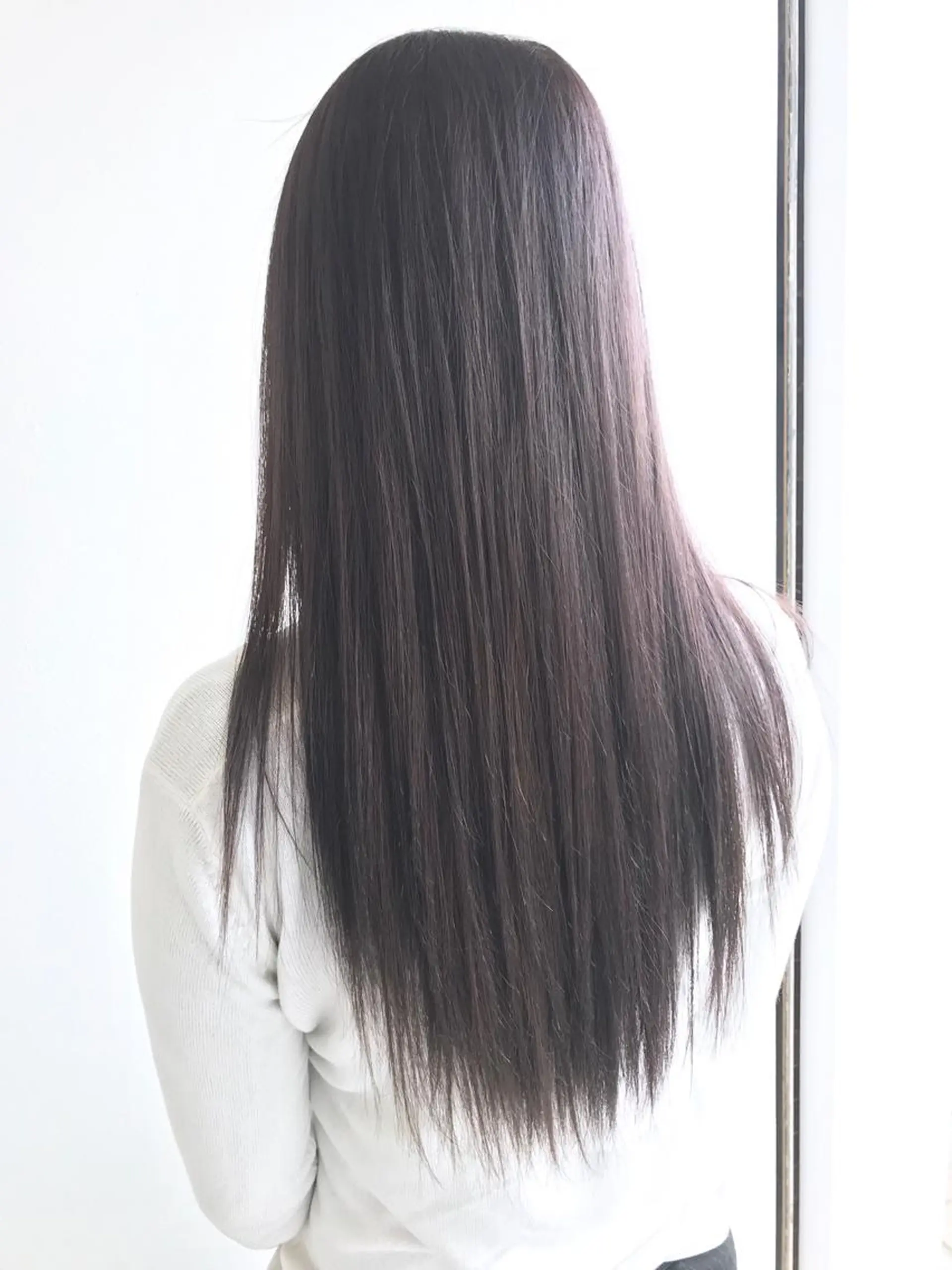 ロング カラー アッシュ ラベンダーカラー ラベンダーアッシュ ボブ/ハイトーン 福生Radix 下田のヘアスタイル