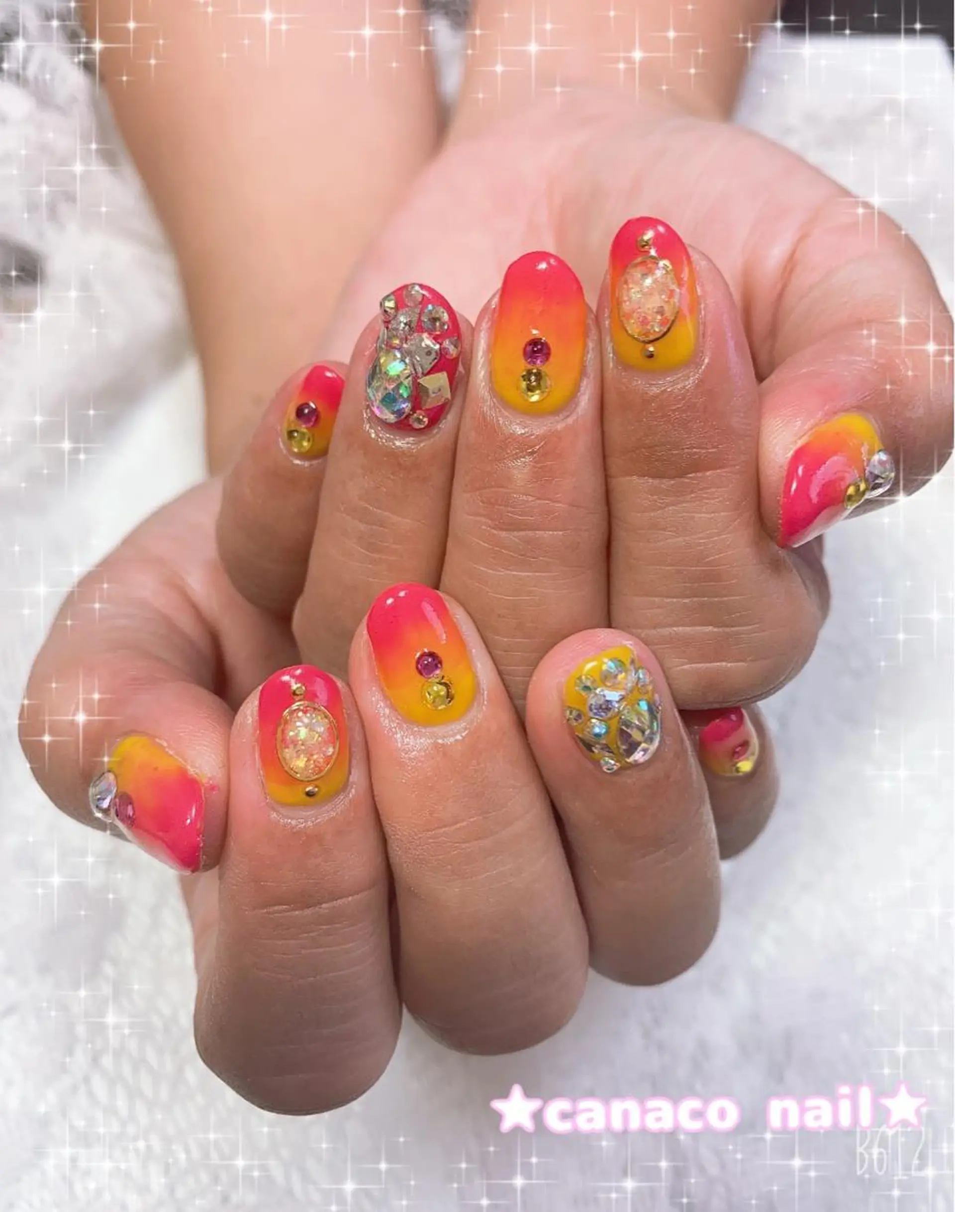 ネイル グラデーション ハンドネイル ハンドケア Felice所属・ベテランネイル cnc  nailのネイルデザイン