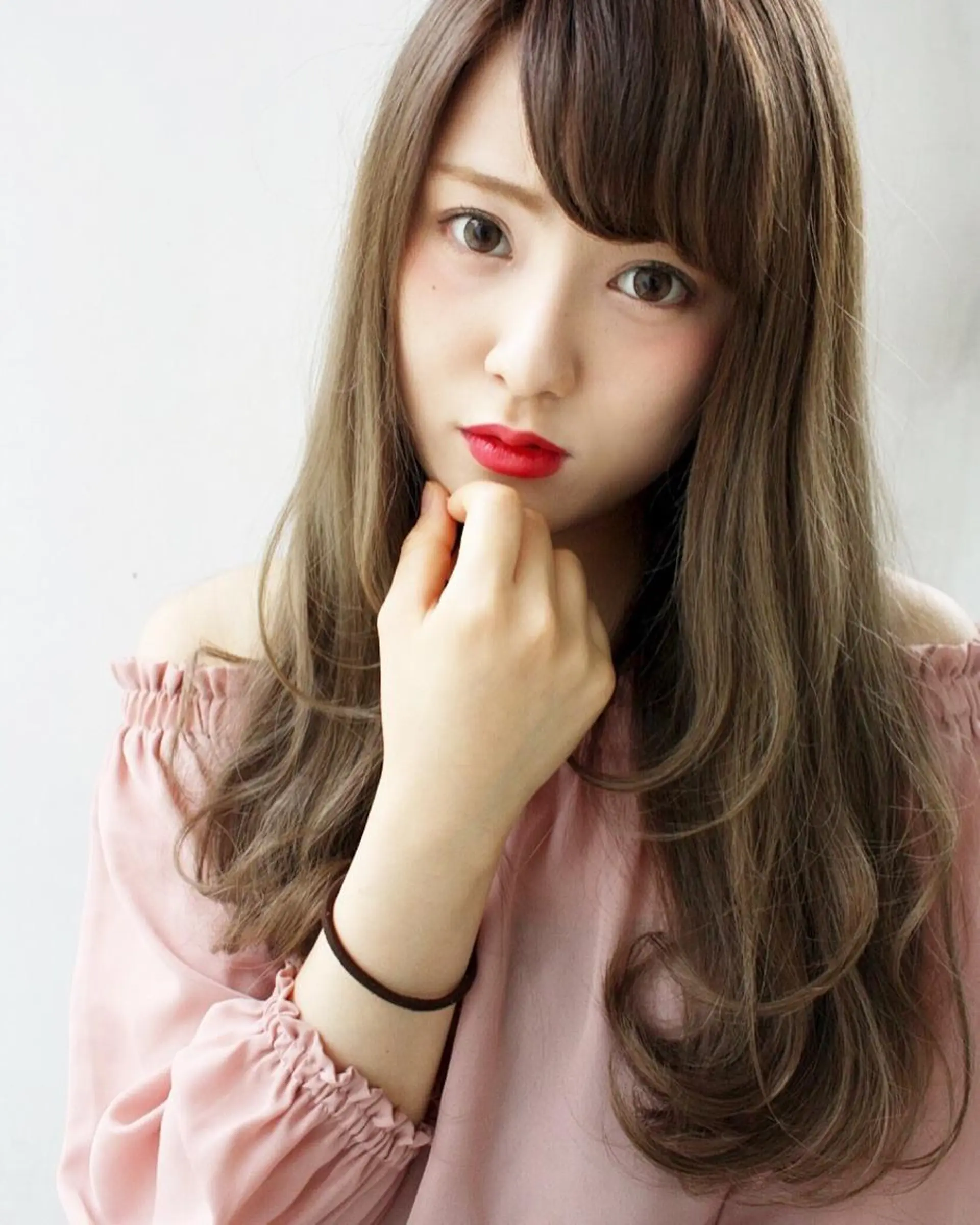 ロング カラー くせ毛 髪質改善 トリートメント tuuli トゥーリのヘアスタイル