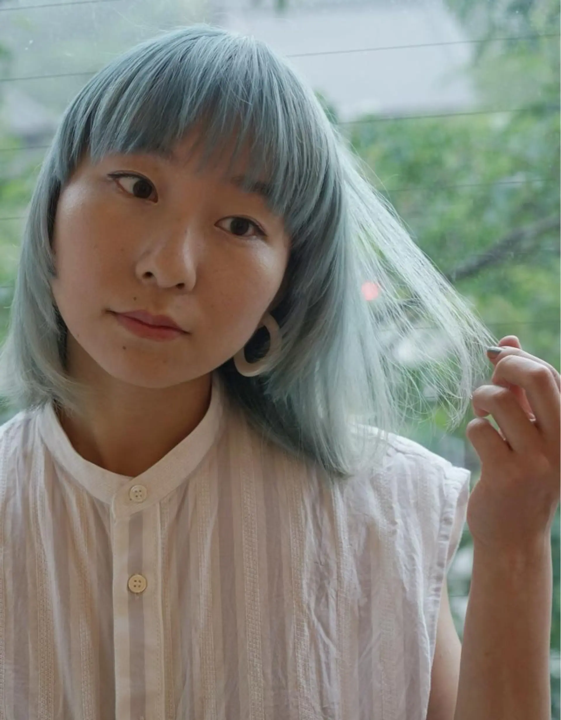 カラー ナガス カズアキのヘアスタイル