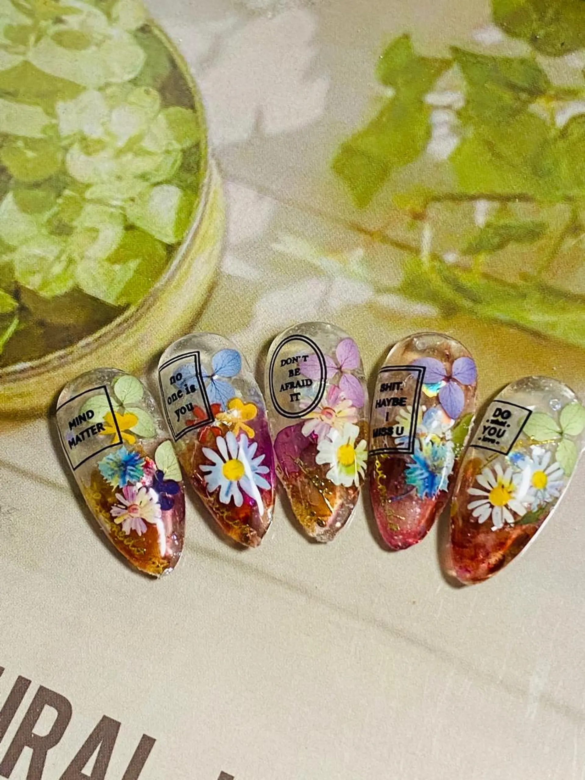 ネイル 春ネイル 夏ネイル 自宅ネイルサロン ♦️nuance♦️のネイルデザイン