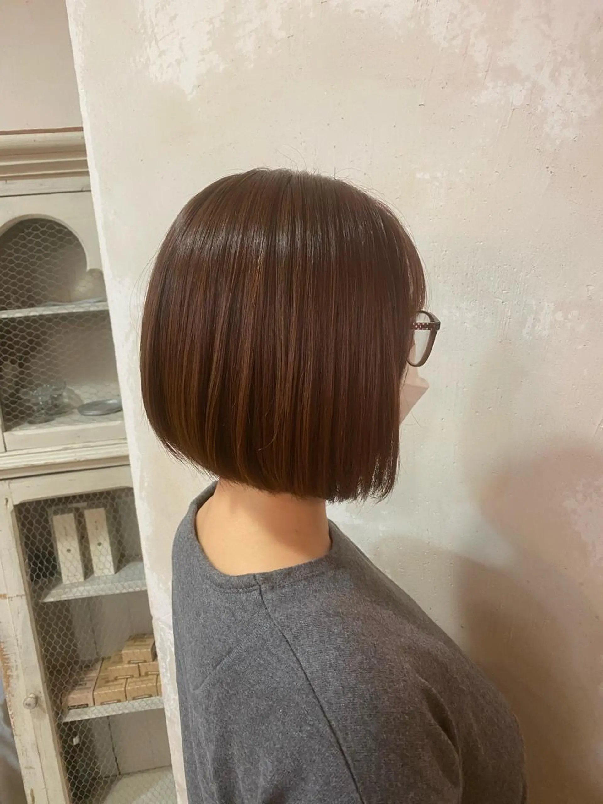 ショート 前下がりボブ ボブ 井上 日菜乃のヘアスタイル