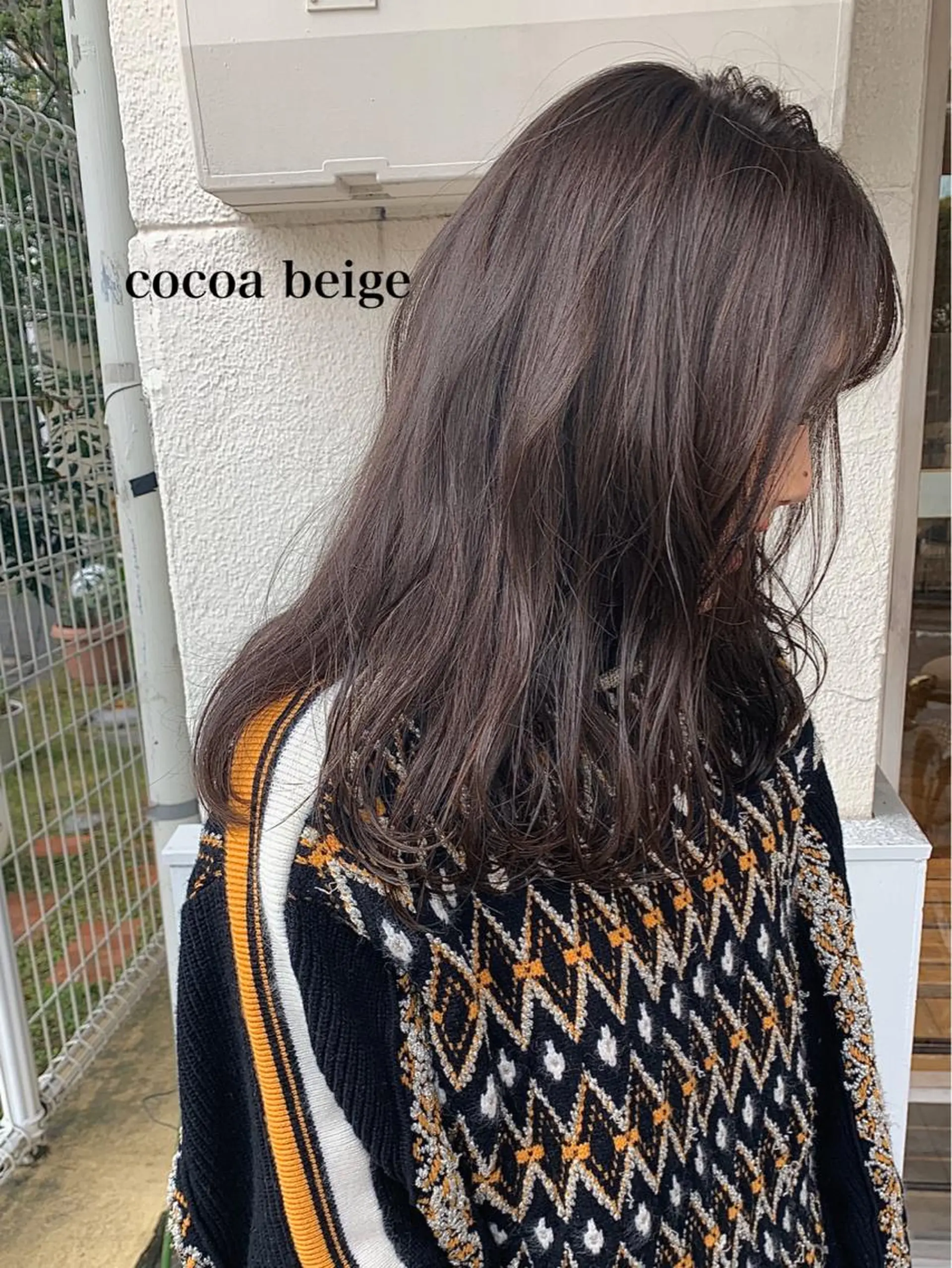 セミロング カラー カット ヘアカラー トリートメント zina藤崎📛 井上美乃里のヘアスタイル