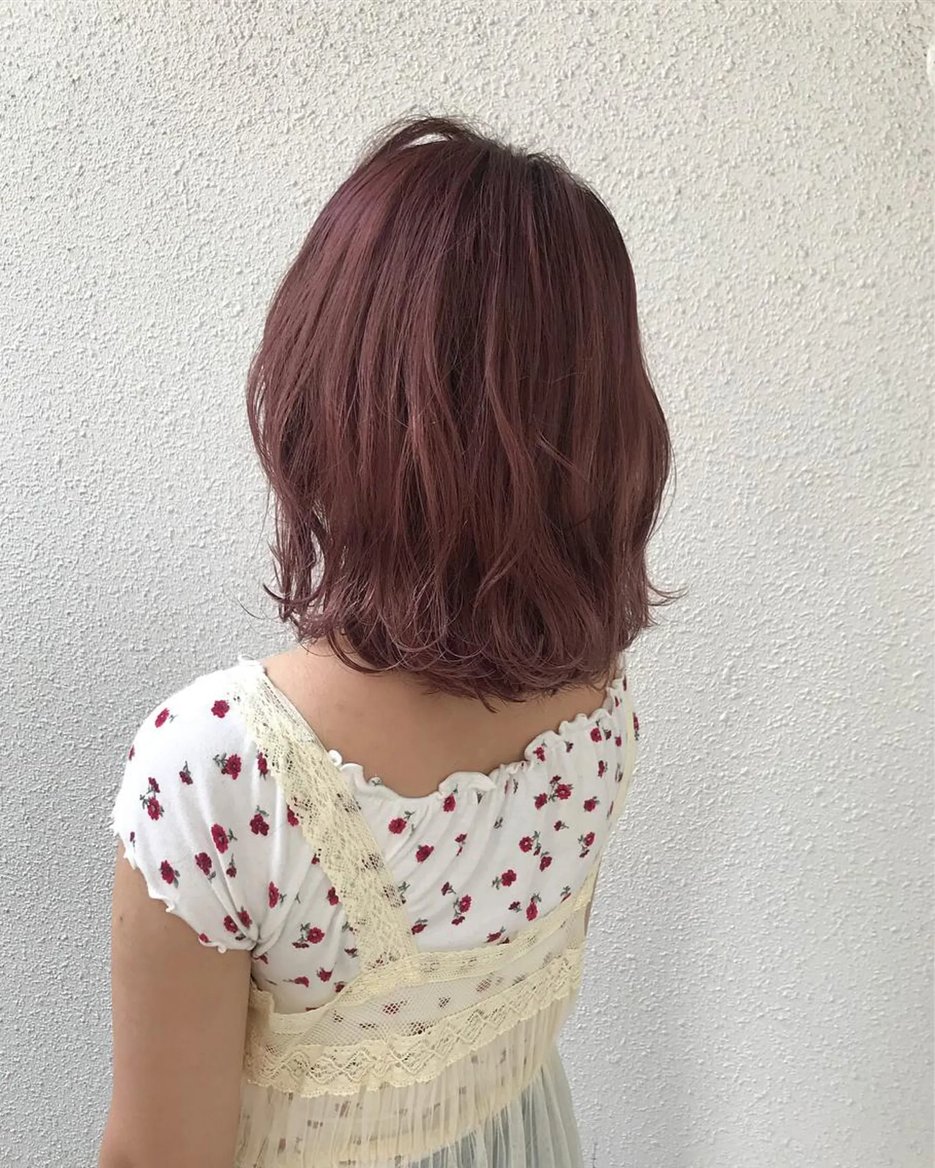 ショート カラー ブリーチ ピンクカラー ピンクパープル パープルカラー インナーカラー/天神 ブリーチ/吉田のヘアスタイル