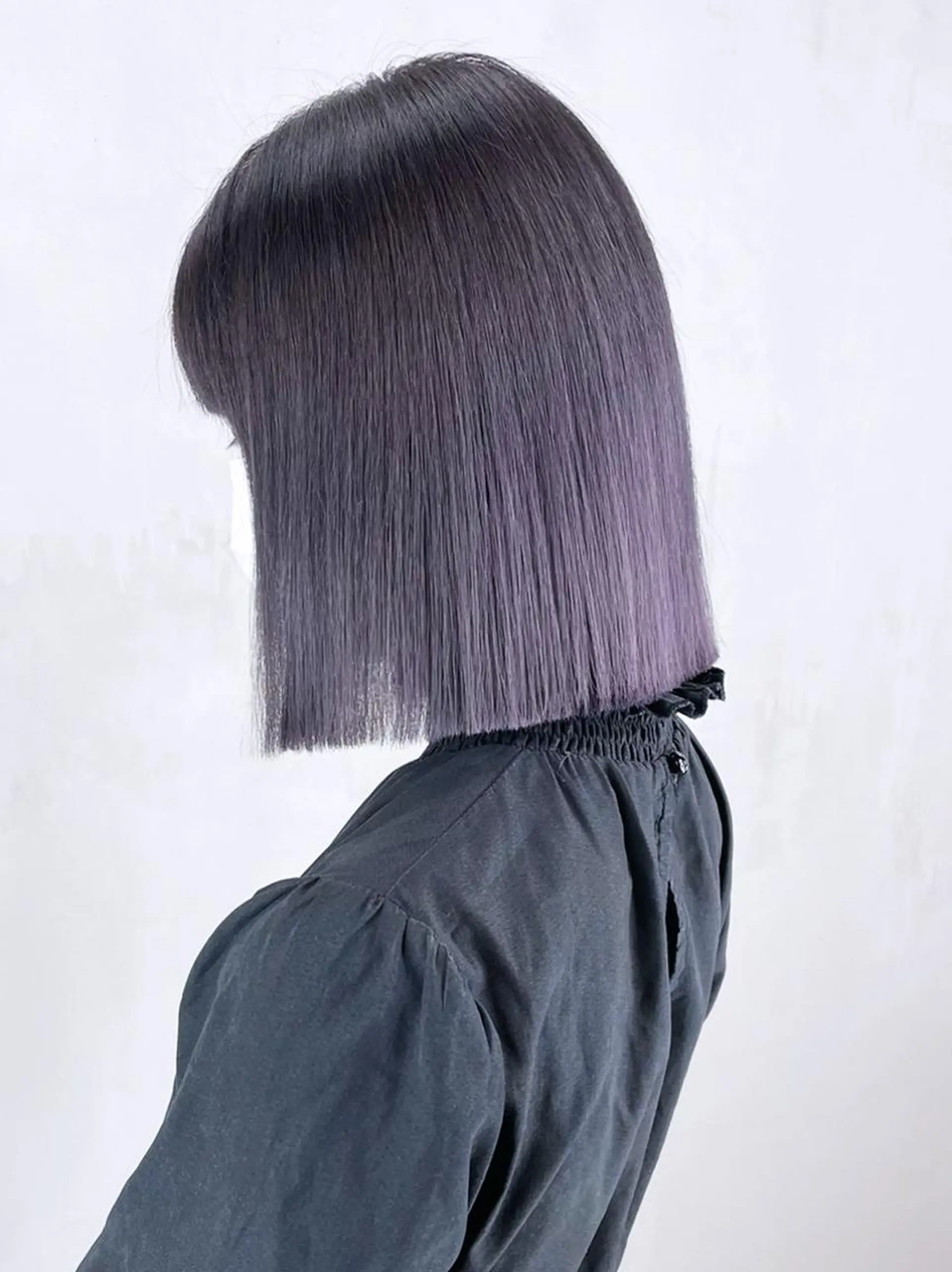 ミディアム カラー パーマ ヘアアレンジ バイオレットカラー ボブ ITbyALBUM 八王子店のヘアスタイル