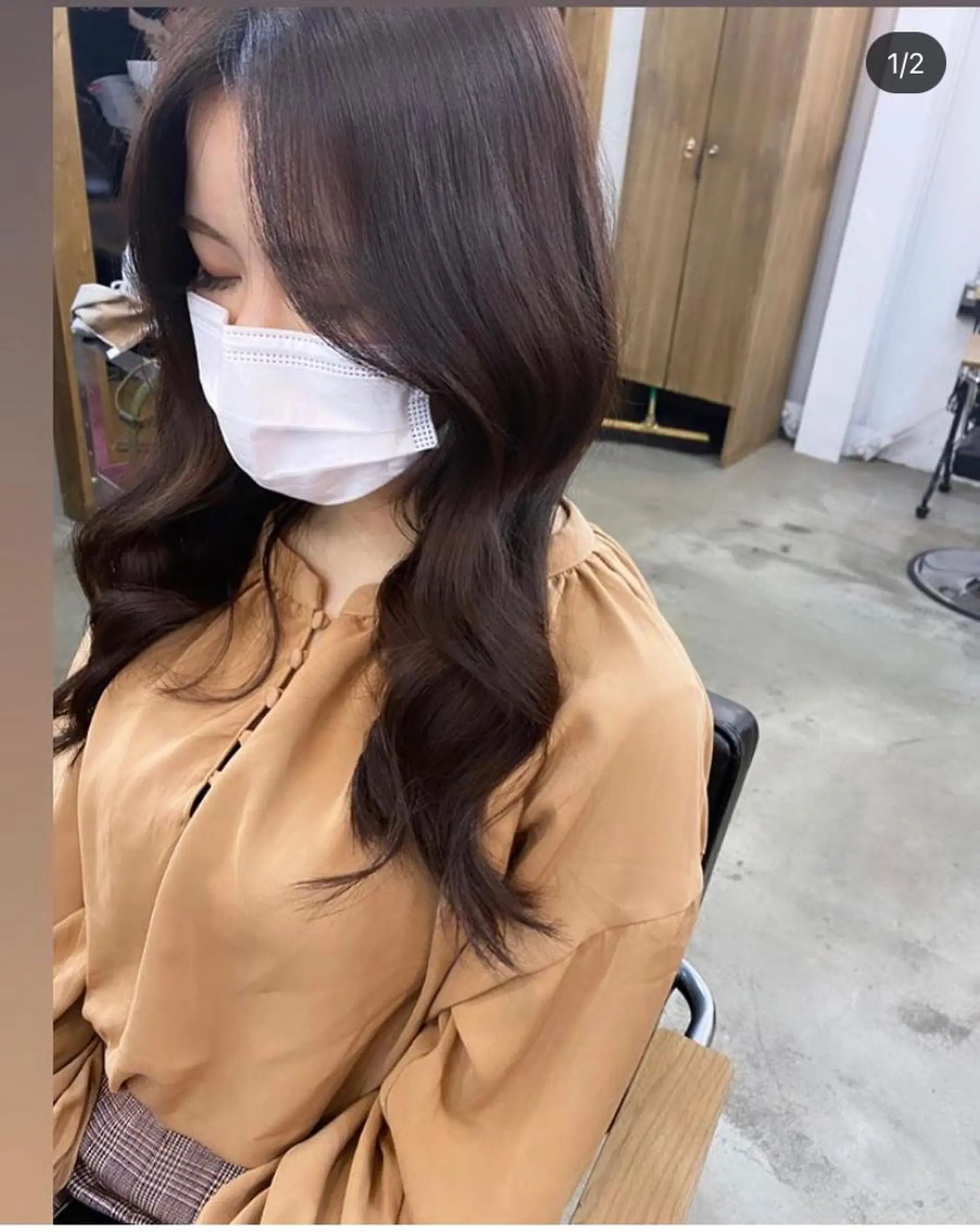 セミロング カラー ヨシンモリ ハマサキ 【店長】のヘアスタイル