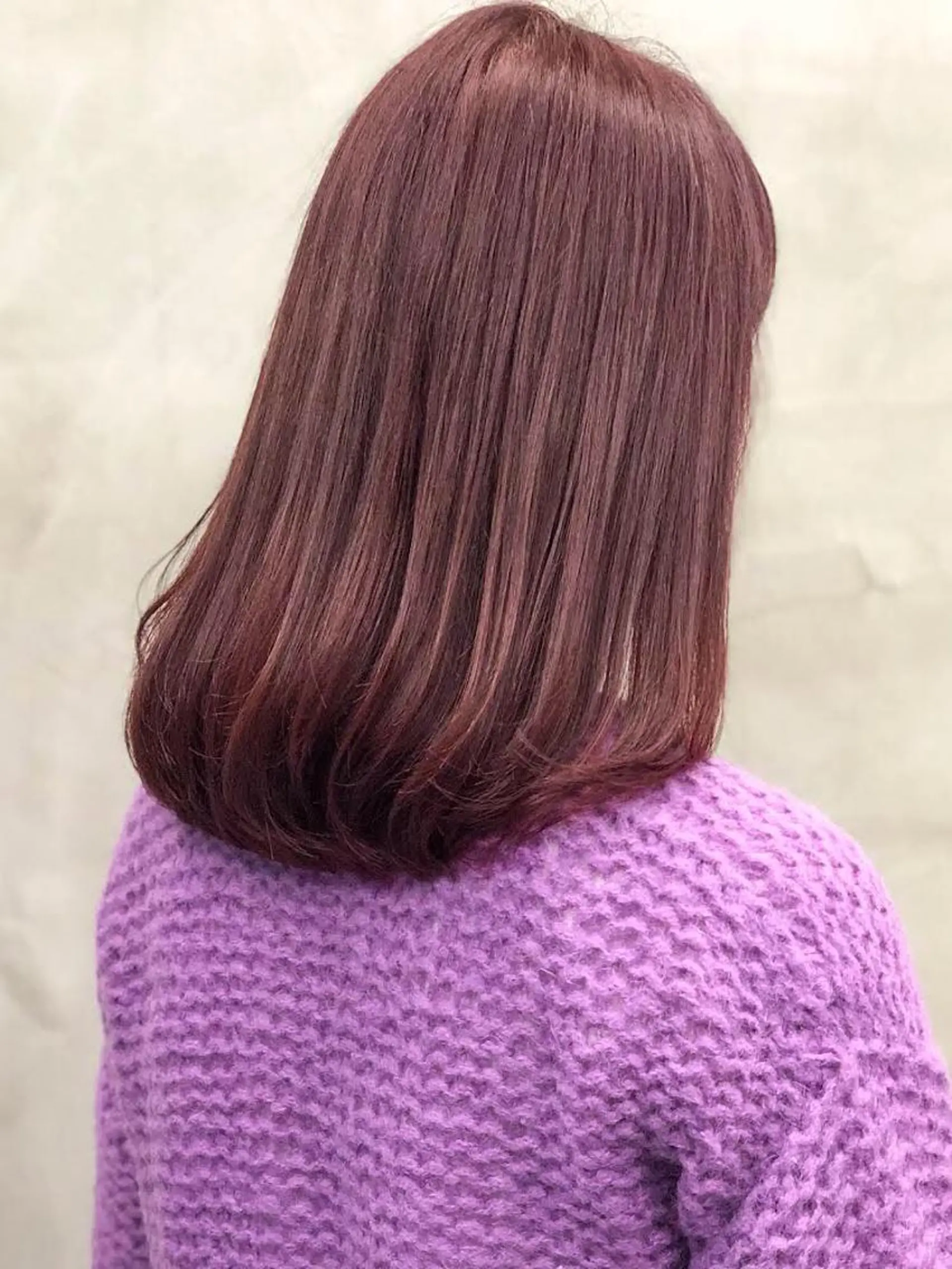 カラー ブリーチ ブリーチなしカラー ピンクカラー レッドカラー ショート・ボブ 徳竹淳一のヘアスタイル