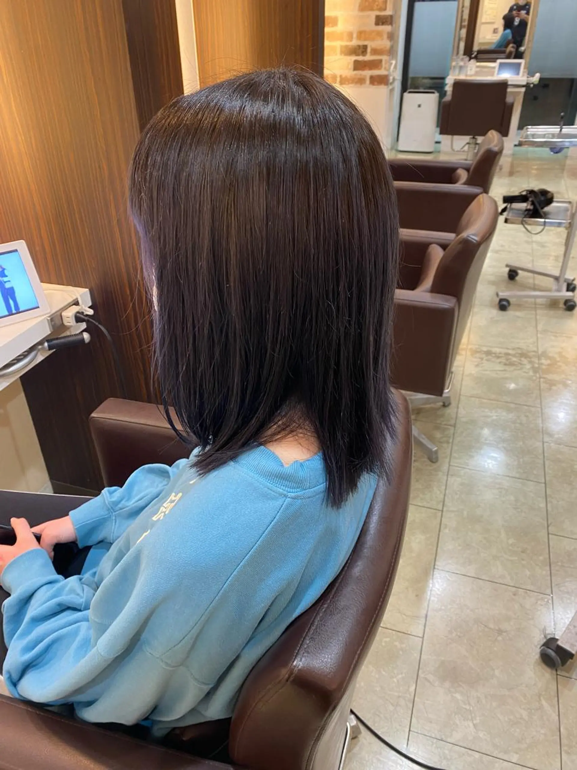 ミディアム カラー anoたまプラーザ 牧野直樹のヘアスタイル