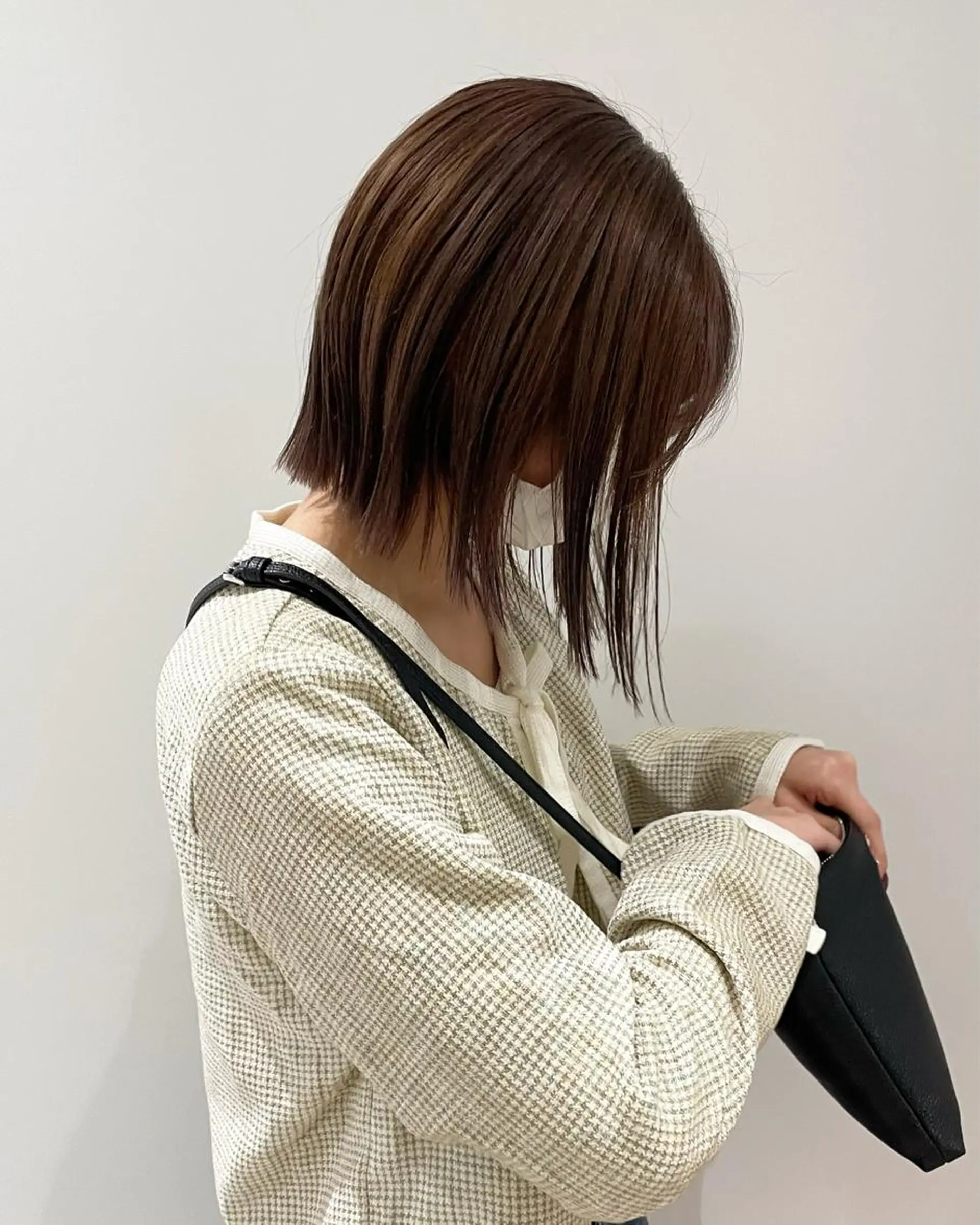 ミディアム カラー ベージュカラー ブリーチ ラベンダーカラー ベージュ🤎透明感 カラー🤎anriのヘアスタイル