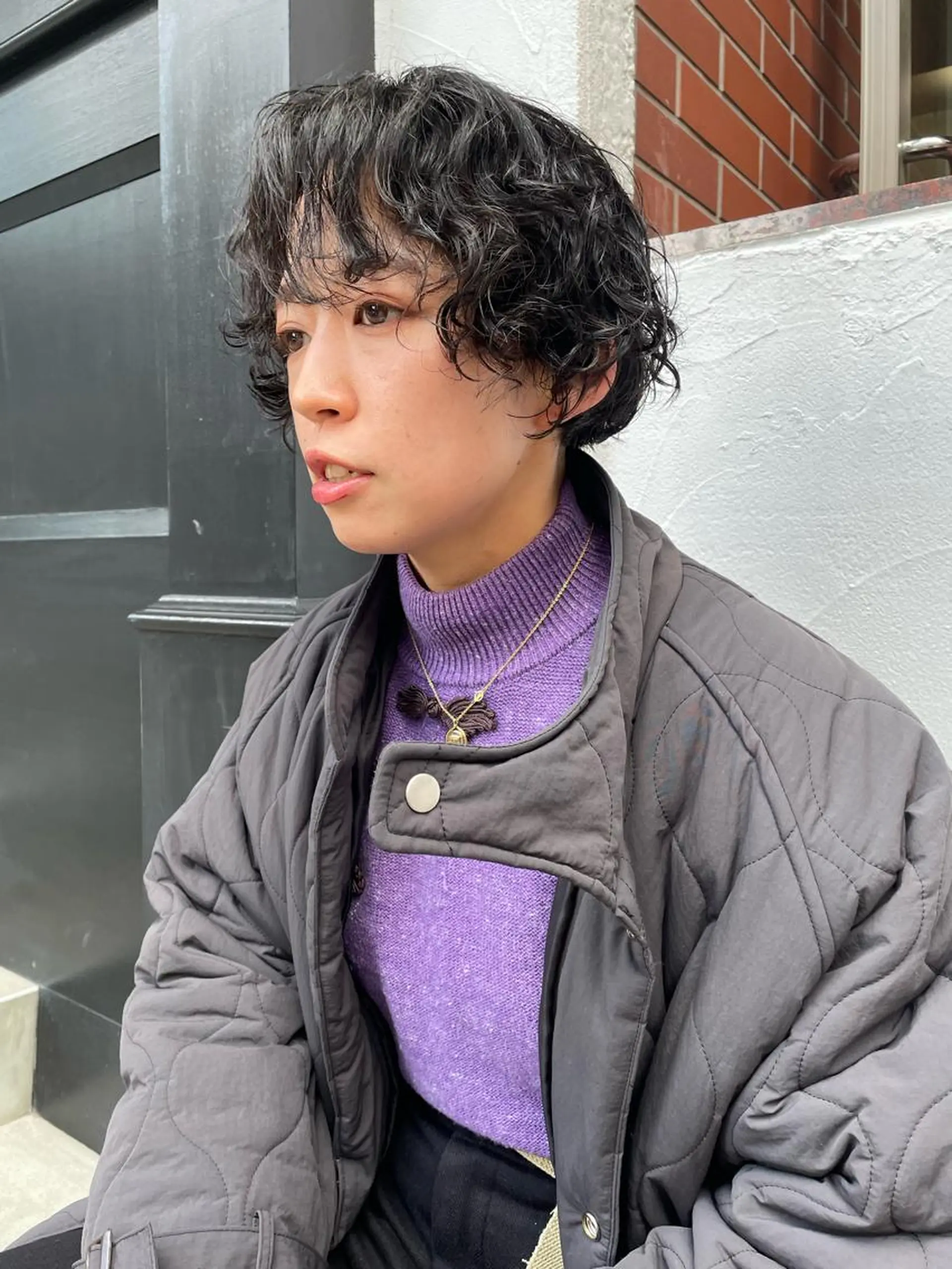 ミディアム パーマ ミディアムパーマ ボブ BANKSIA ボブ専門/草野明郎のヘアスタイル