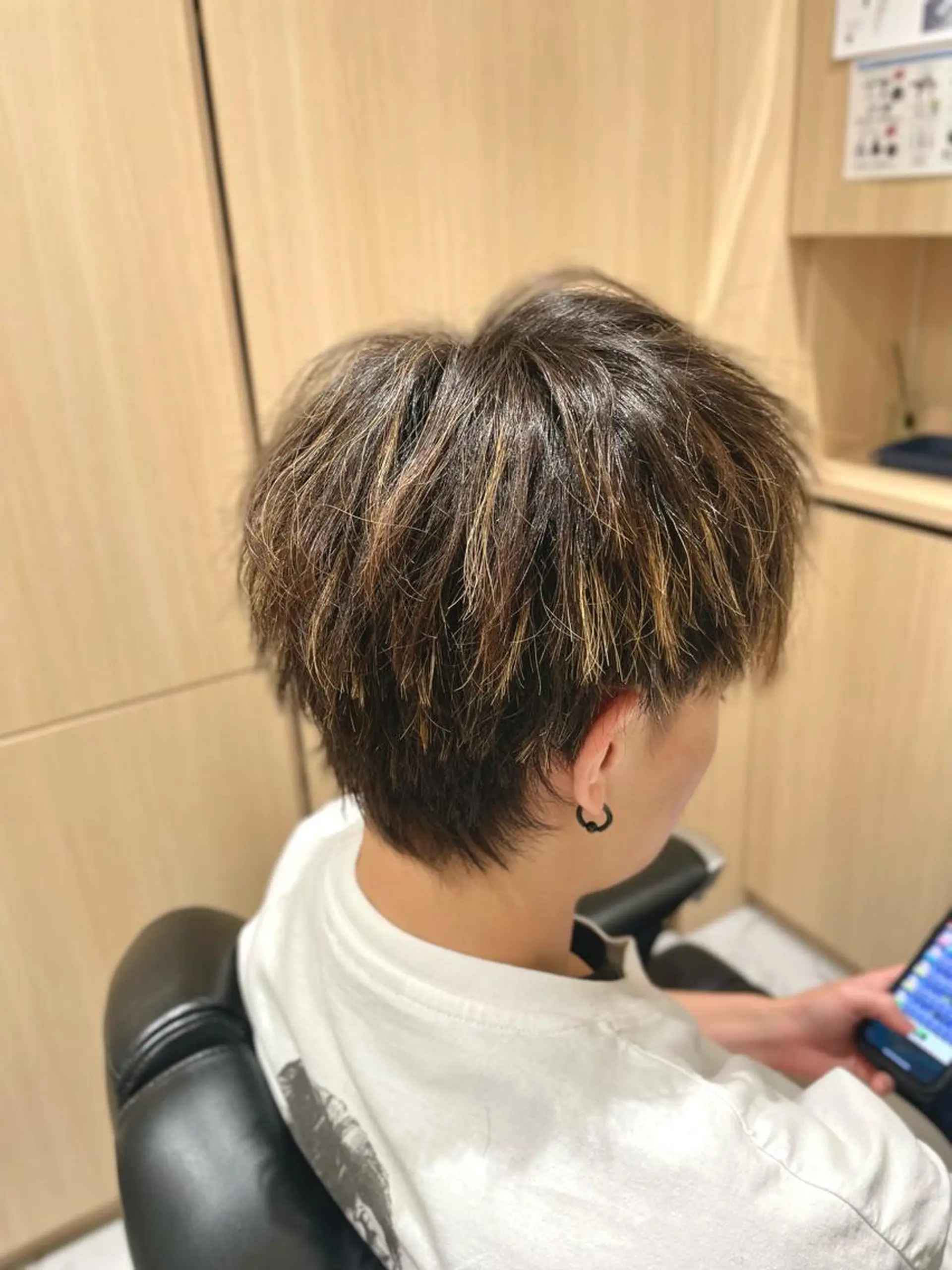 ミディアム メンズ フェードカット スキンフェード くせ毛 カット 銀座メンズカット/ 銀座メンズパーマ/のヘアスタイル