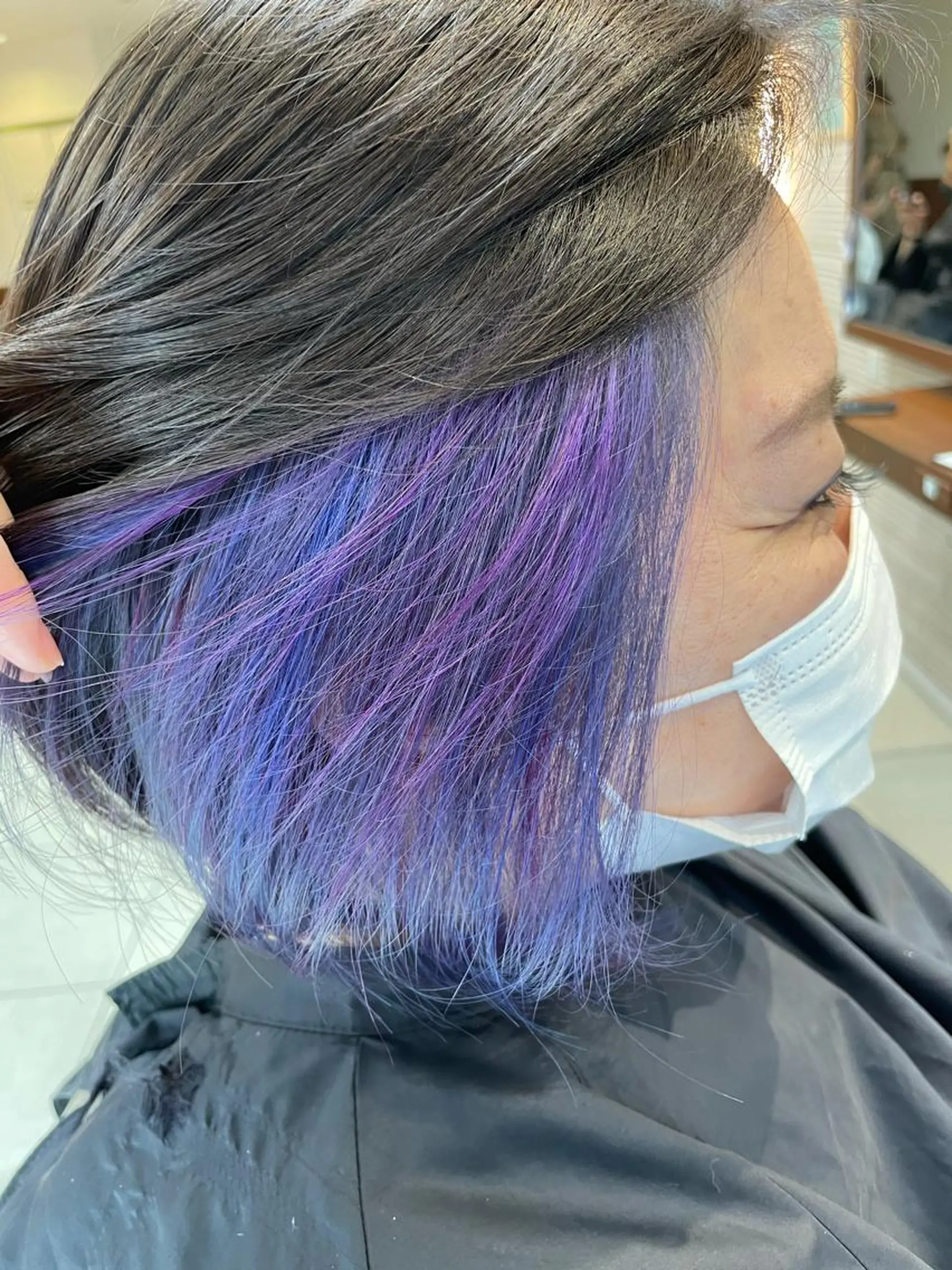 ミディアム カラー ヘアアレンジ ヘアカラー トリートメント 【Sweep】おじま のぞみのヘアスタイル