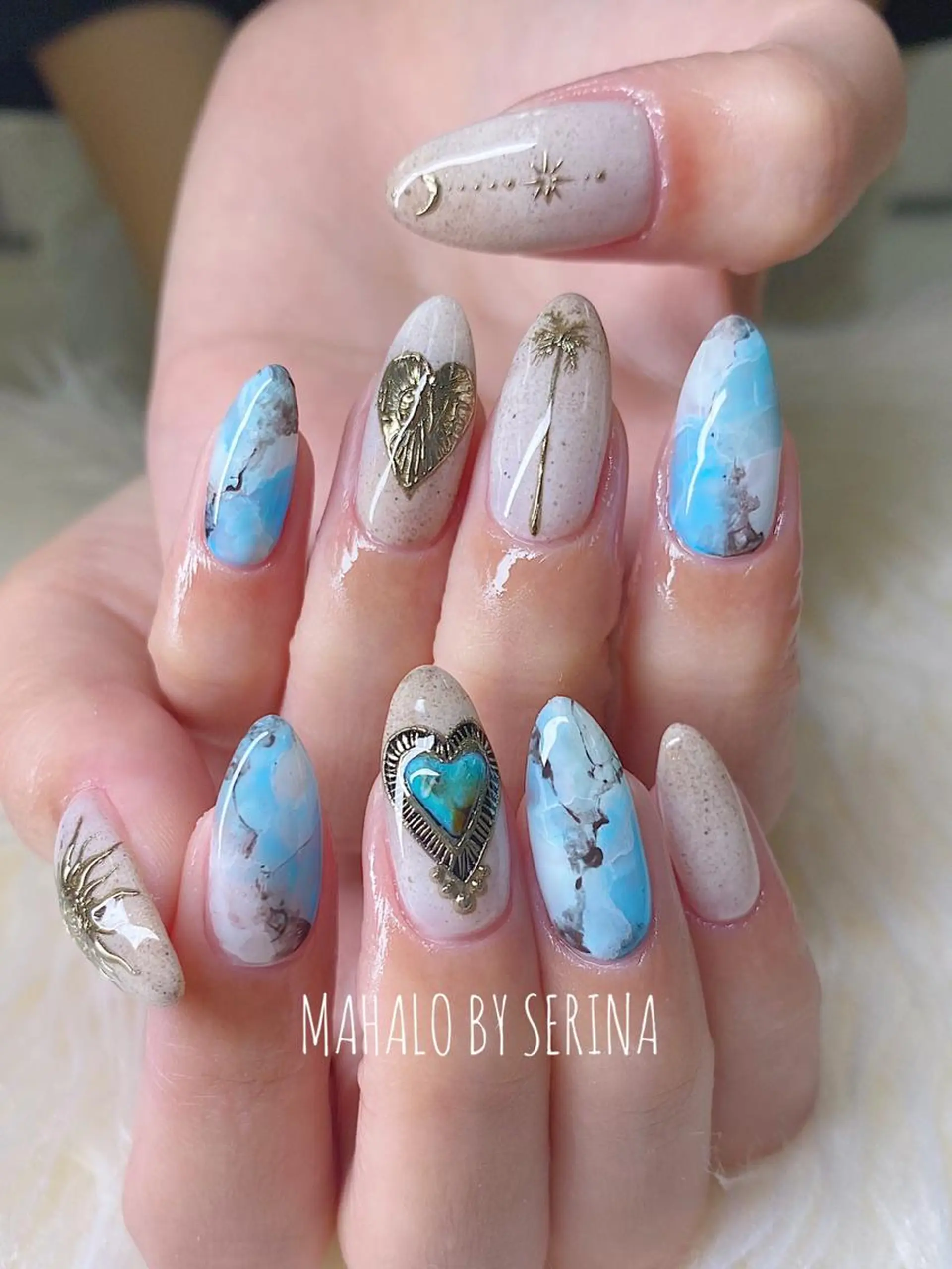 ミディアム ネイル ハンドネイル SUNNY BAE. SERINAのネイルデザイン