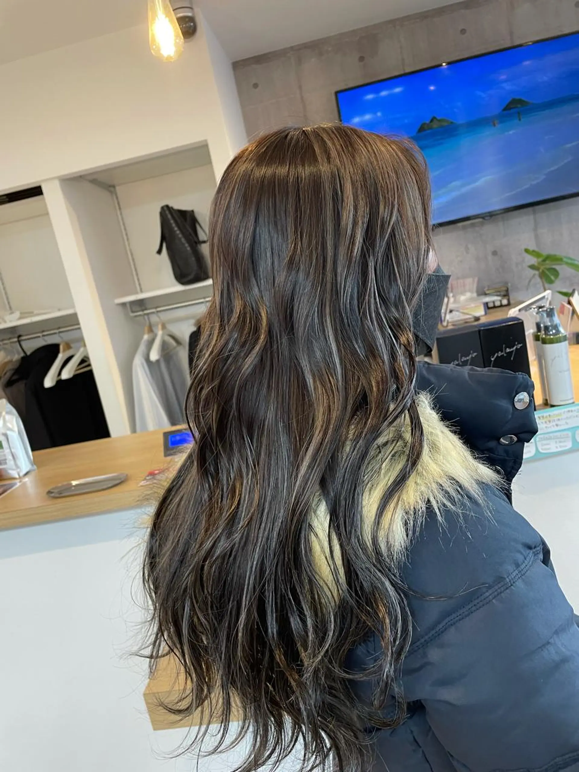 ロング カラー 宮崎 千夏のヘアスタイル