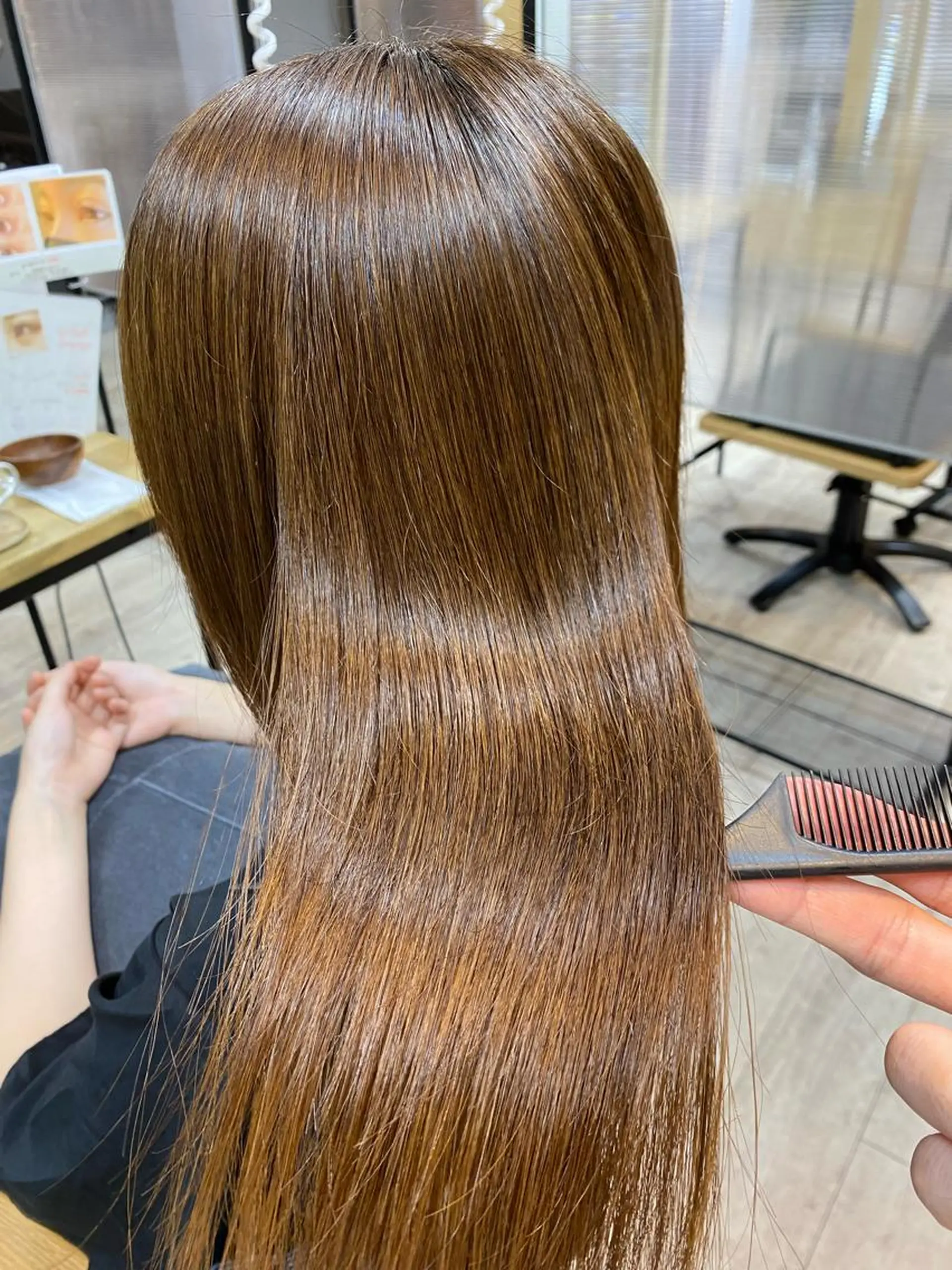 ロング 髪質改善 縮毛矯正 トリートメント 酸性ストレート 髪質改善 髪質改善カラーゆうひのヘアスタイル