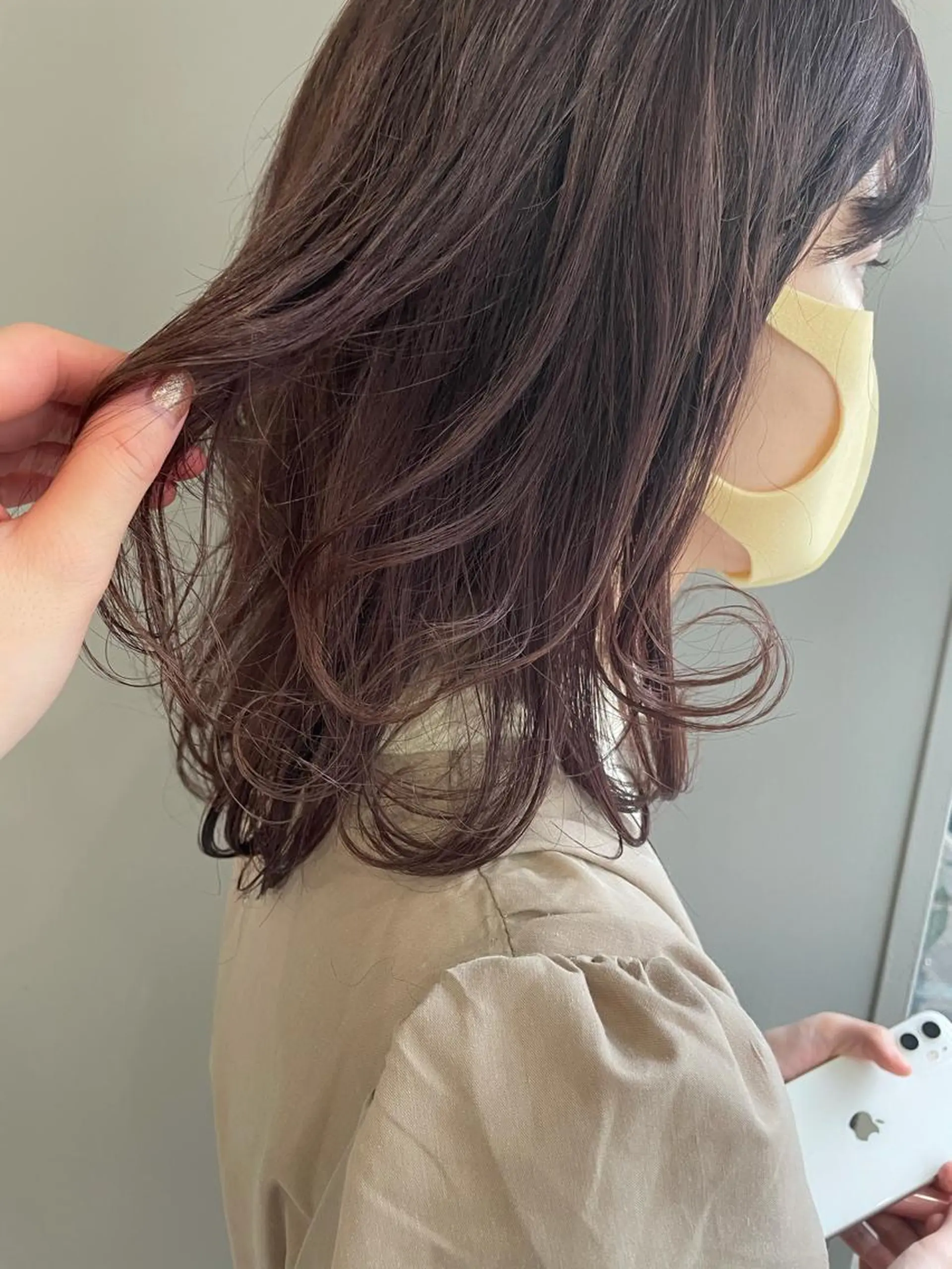 ミディアム カラー exfa sakura🪞のヘアスタイル