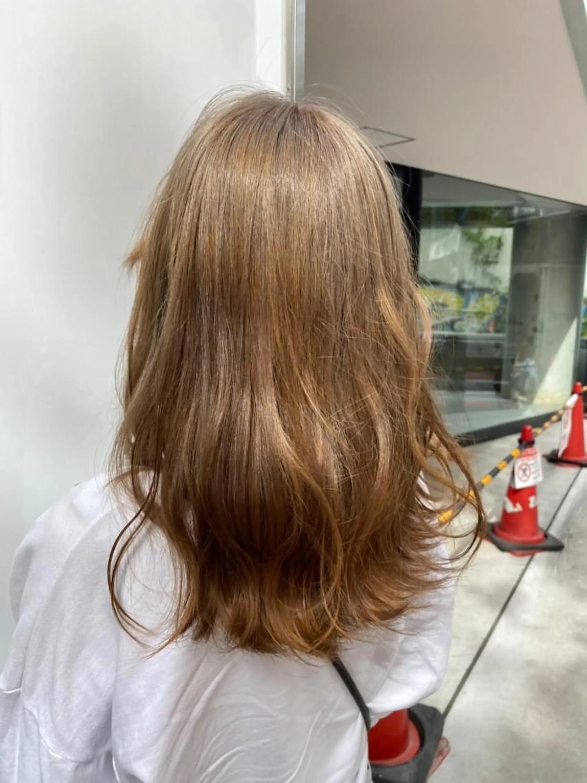 セミロング カラー カット ヘアカラー トリートメント レイヤー/ハッシュ 渋谷/サッタのヘアスタイル