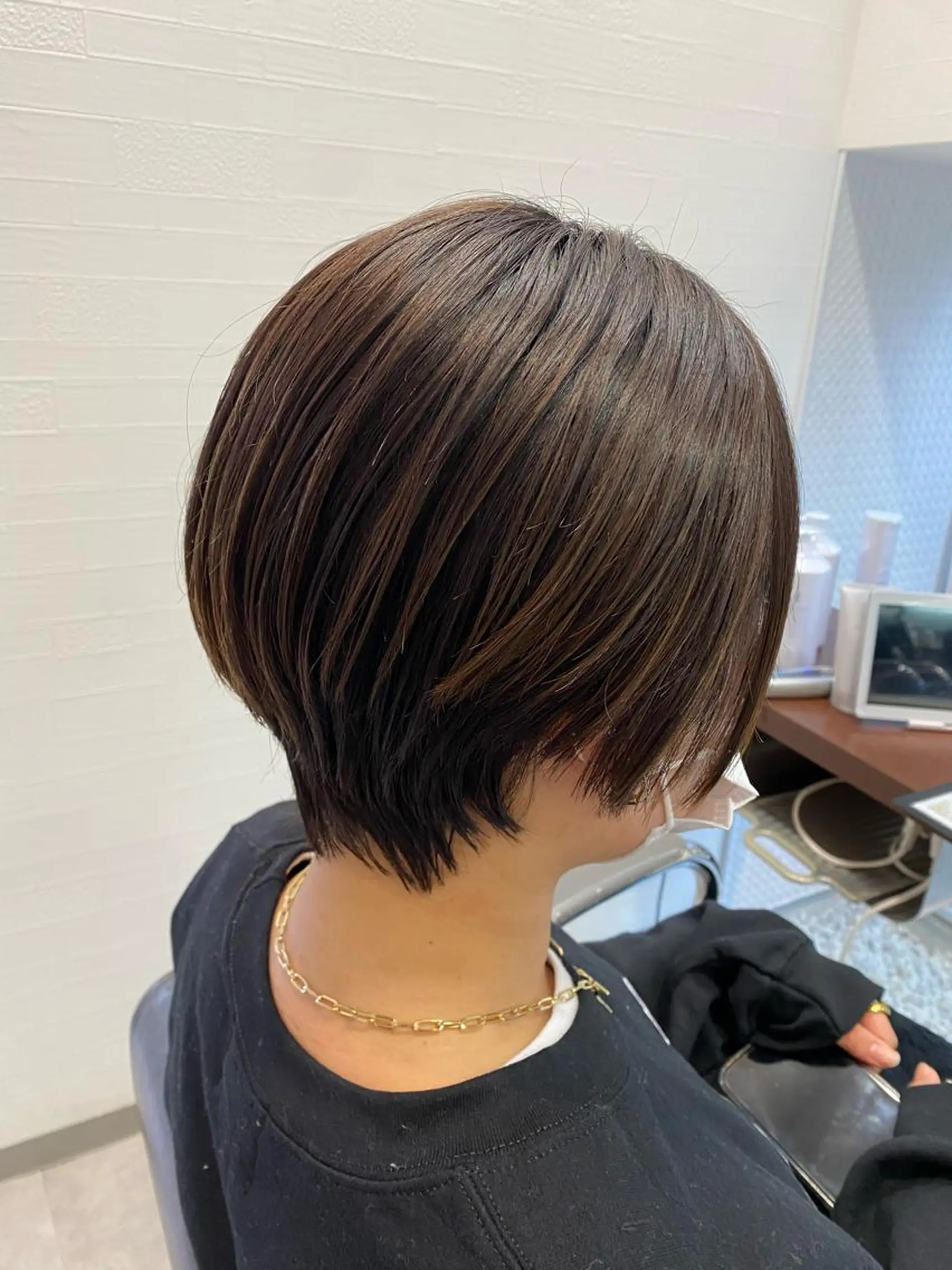 ショート 縮毛矯正 トリートメント 吉田 桃香のヘアスタイル