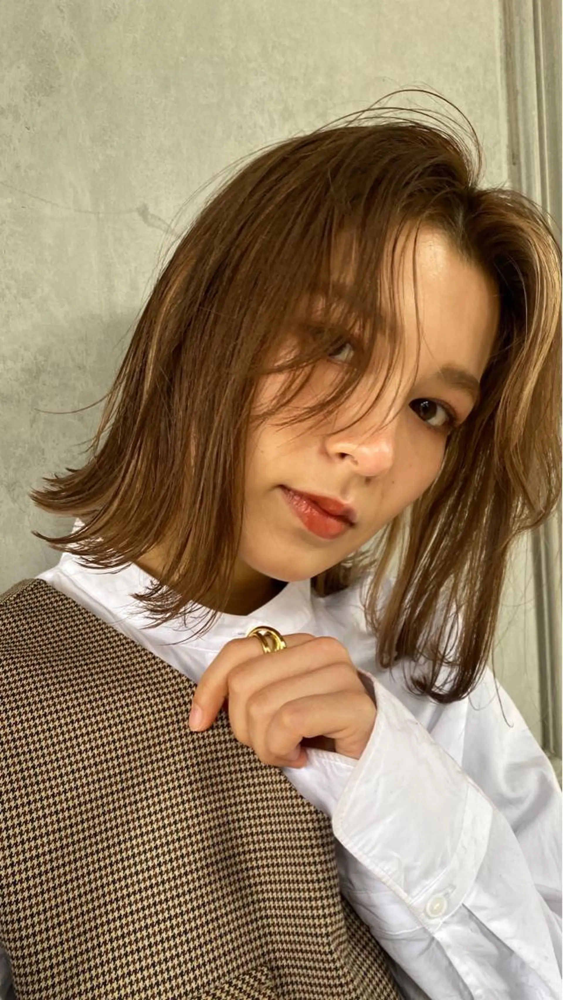 ショート ボブ ショートヘア ヘアカラー 河原 亮のヘアスタイル