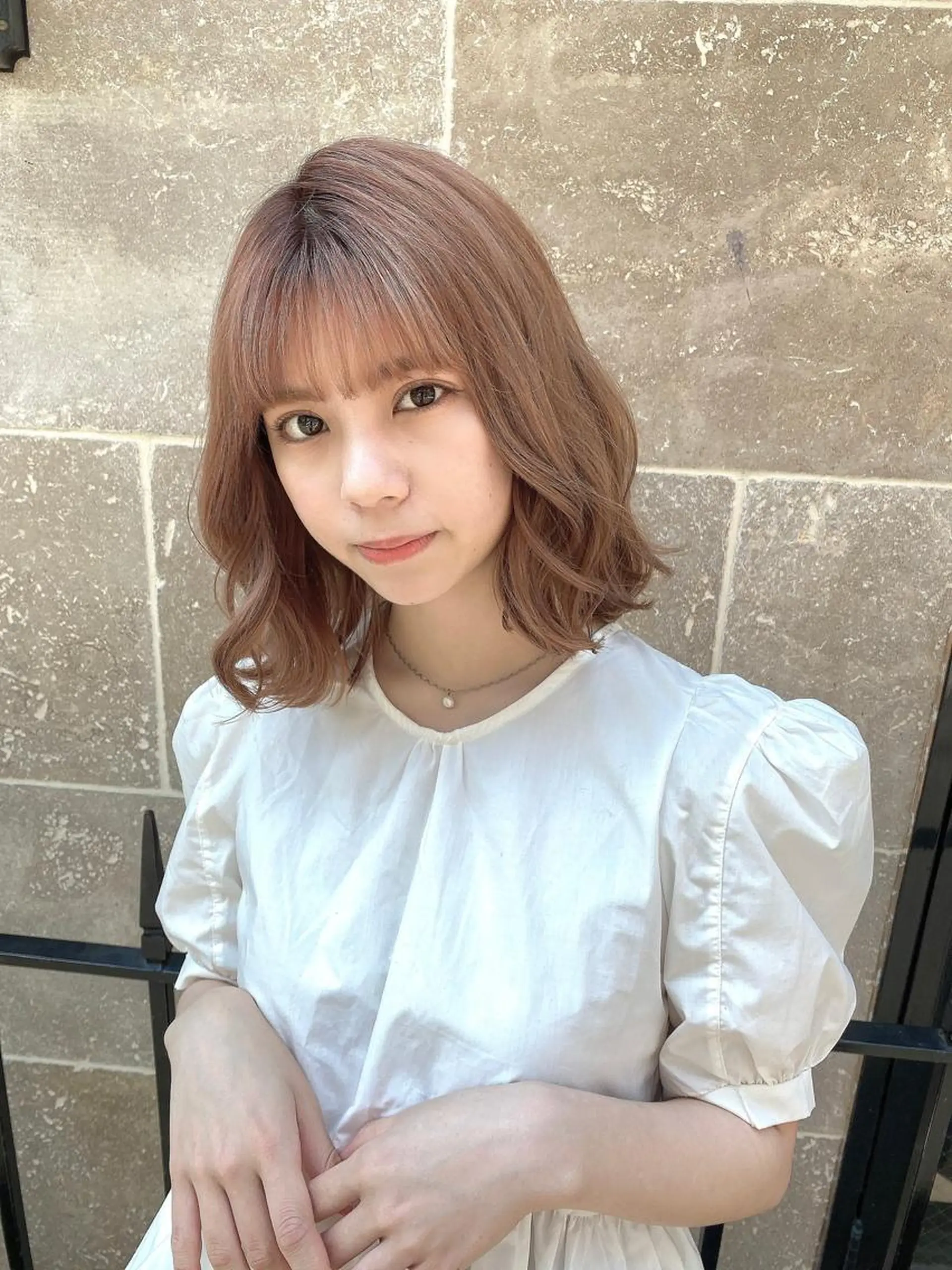 ミディアム カラー ヘアアレンジ 透明感カラー 古山 結季🌙🖤のヘアスタイル