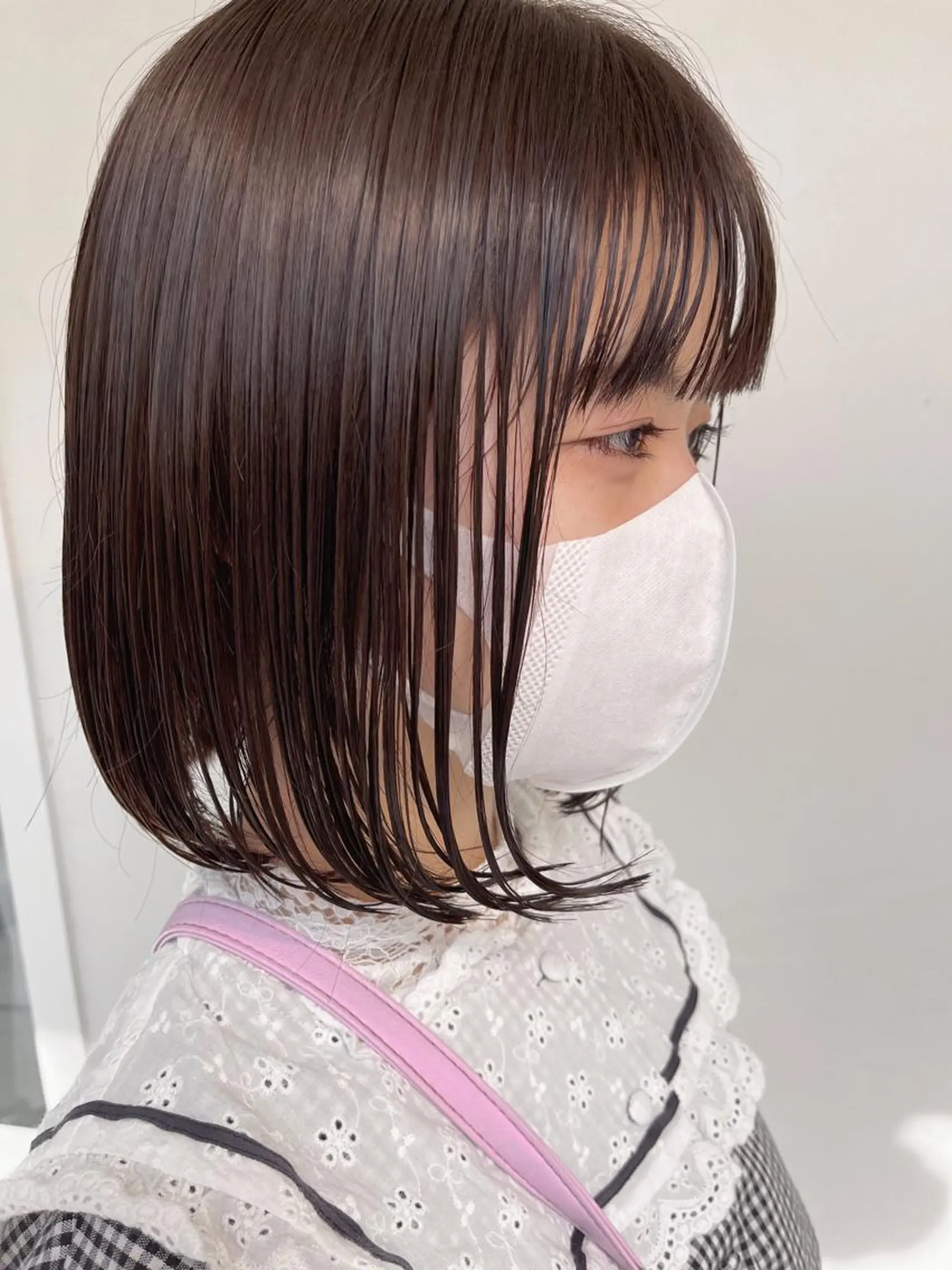 ショート カラー ブラウンカラー ラベンダーカラー ラベンダーブラウン ボブ kyon.hair 韓国カットカラーのヘアスタイル