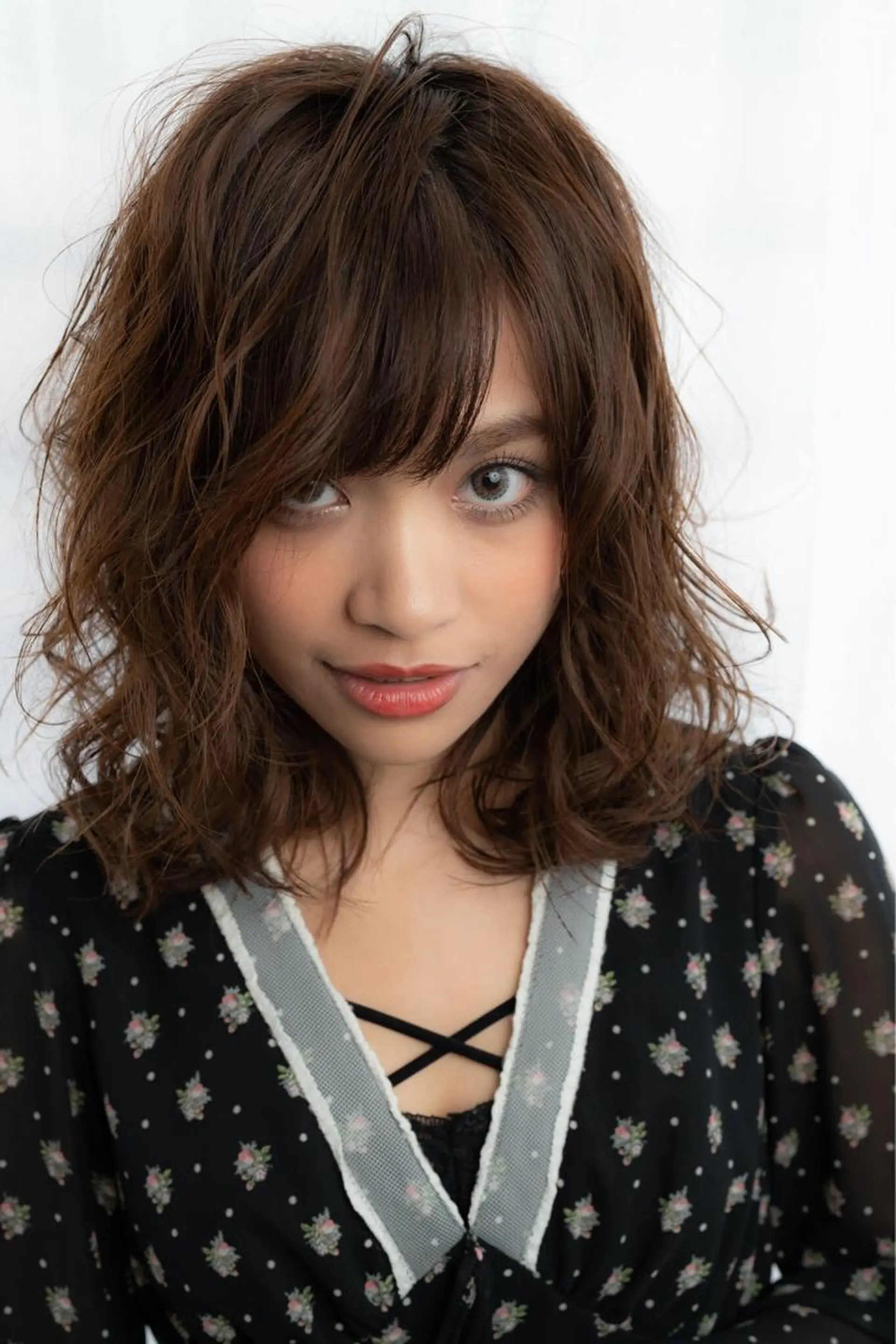 セミロング ヘアアレンジ 松下 倫子のヘアスタイル