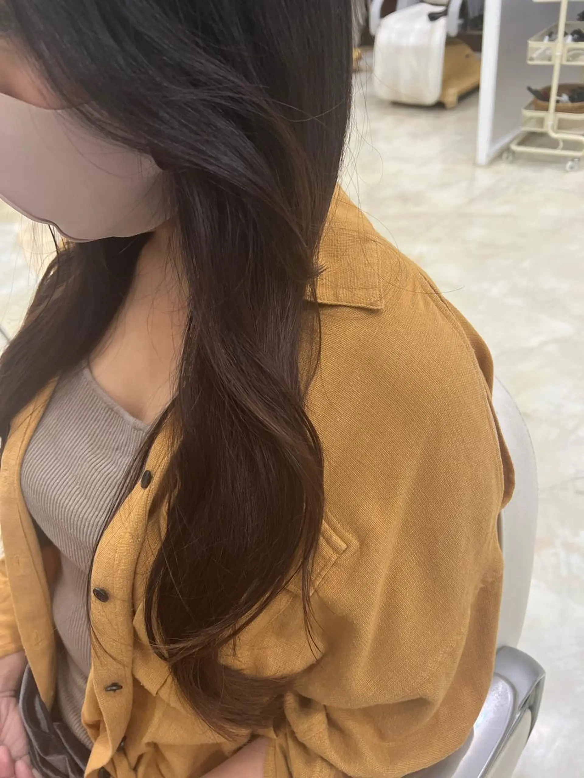 ロング 韓国風ヘア レイヤーカット Rapt.HAIR 中村 知里のヘアスタイル
