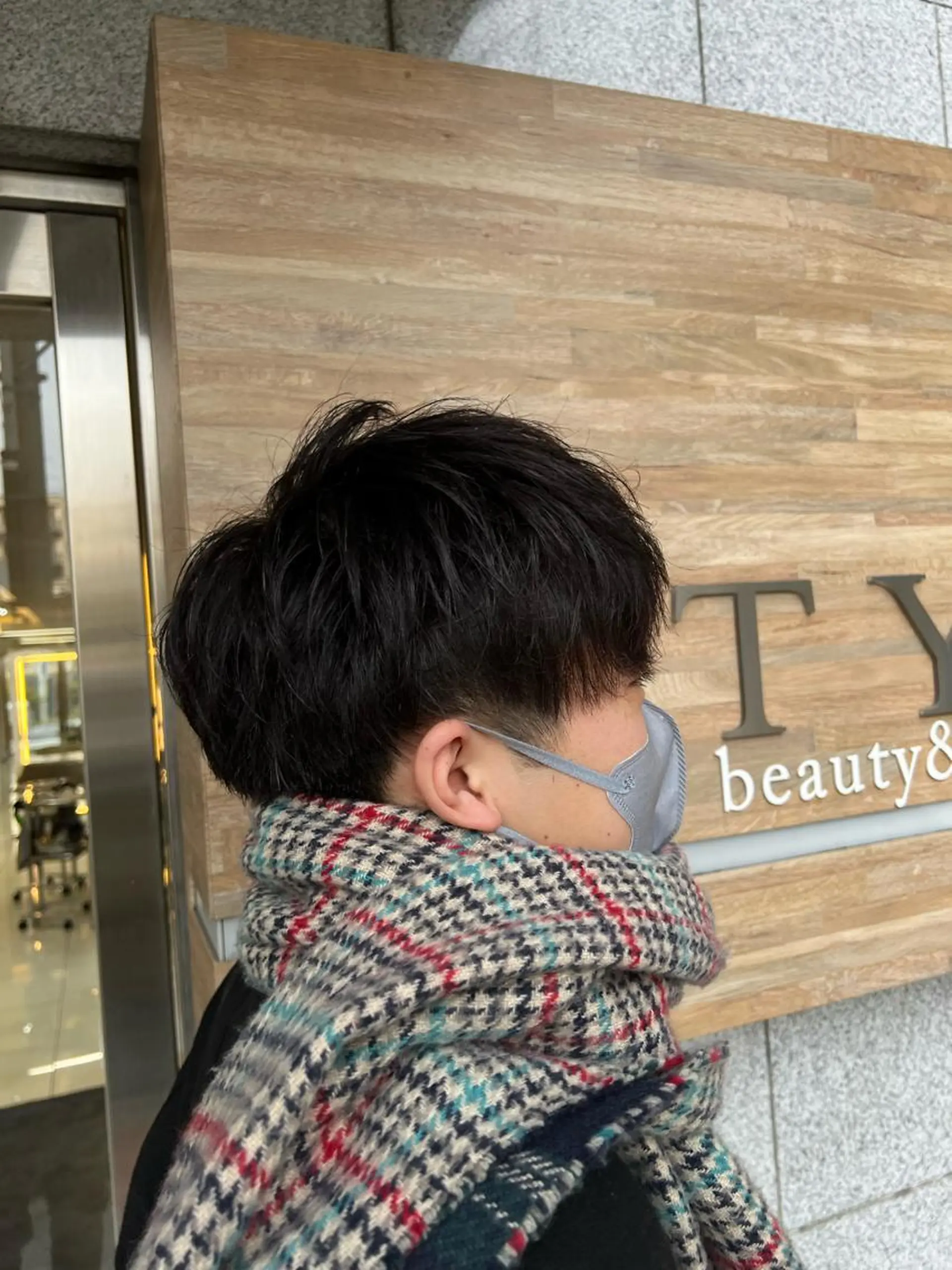 ショート メンズ メンズ/パーマ /フェード/岡山秀人のヘアスタイル