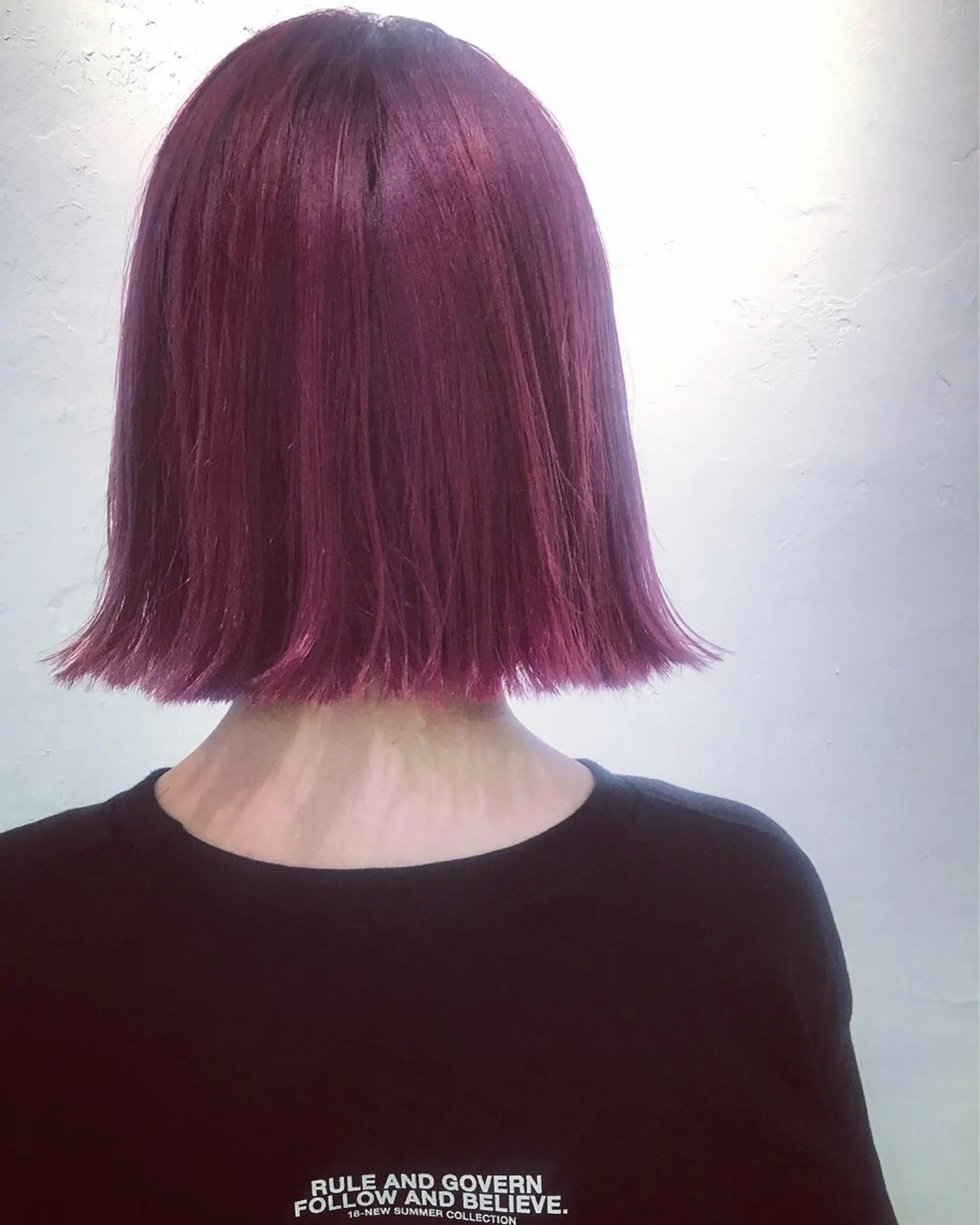 カラー ピンクカラー ヘアカラー トリートメント 💓パーマ，💗 レイヤーカットのヘアスタイル