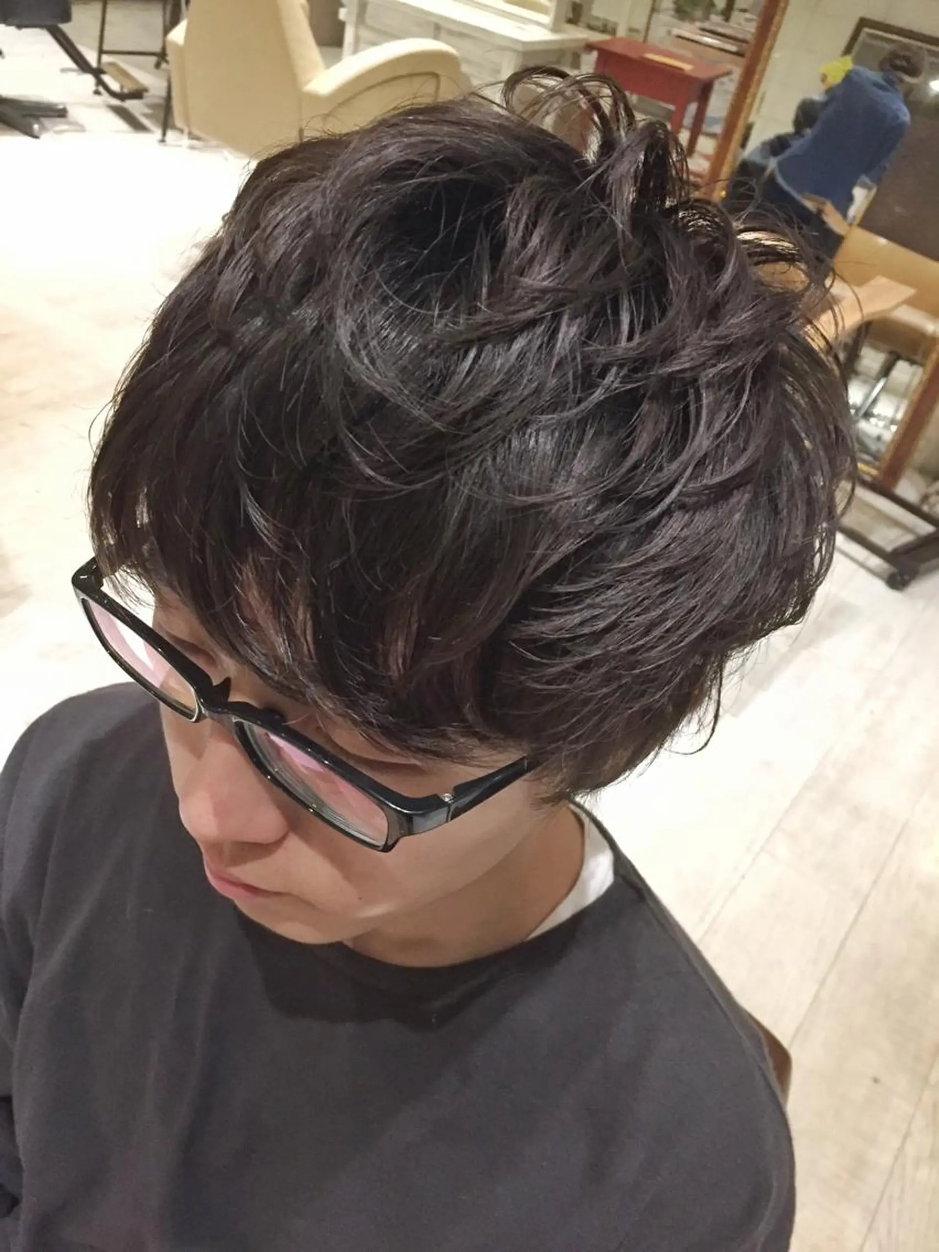 ショート パーマ メンズ マッシュ メンズパーマ ◇おの あすか◇のヘアスタイル