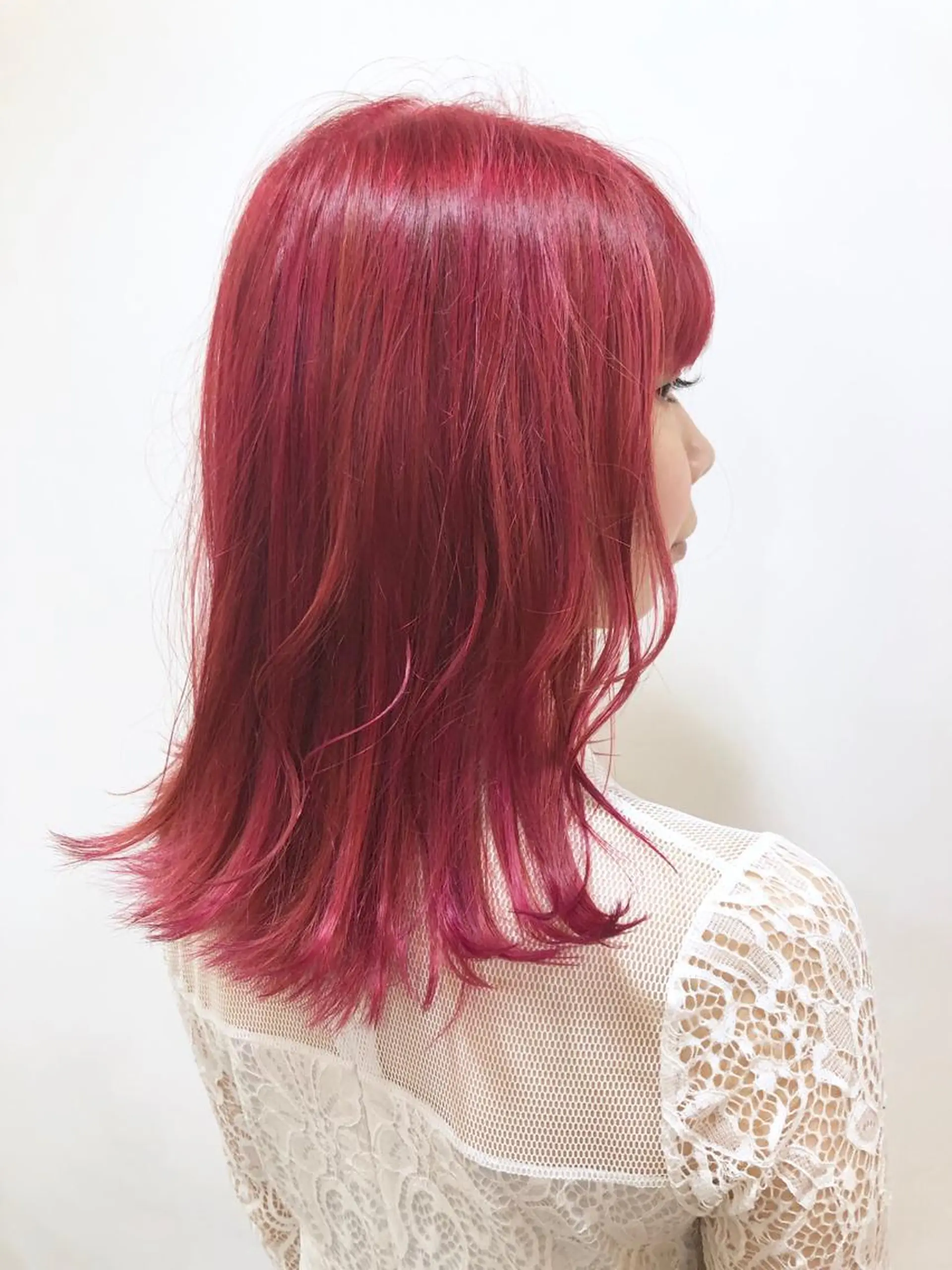 ミディアム カラー パーマ ヘアアレンジ 高橋 隆一のヘアスタイル